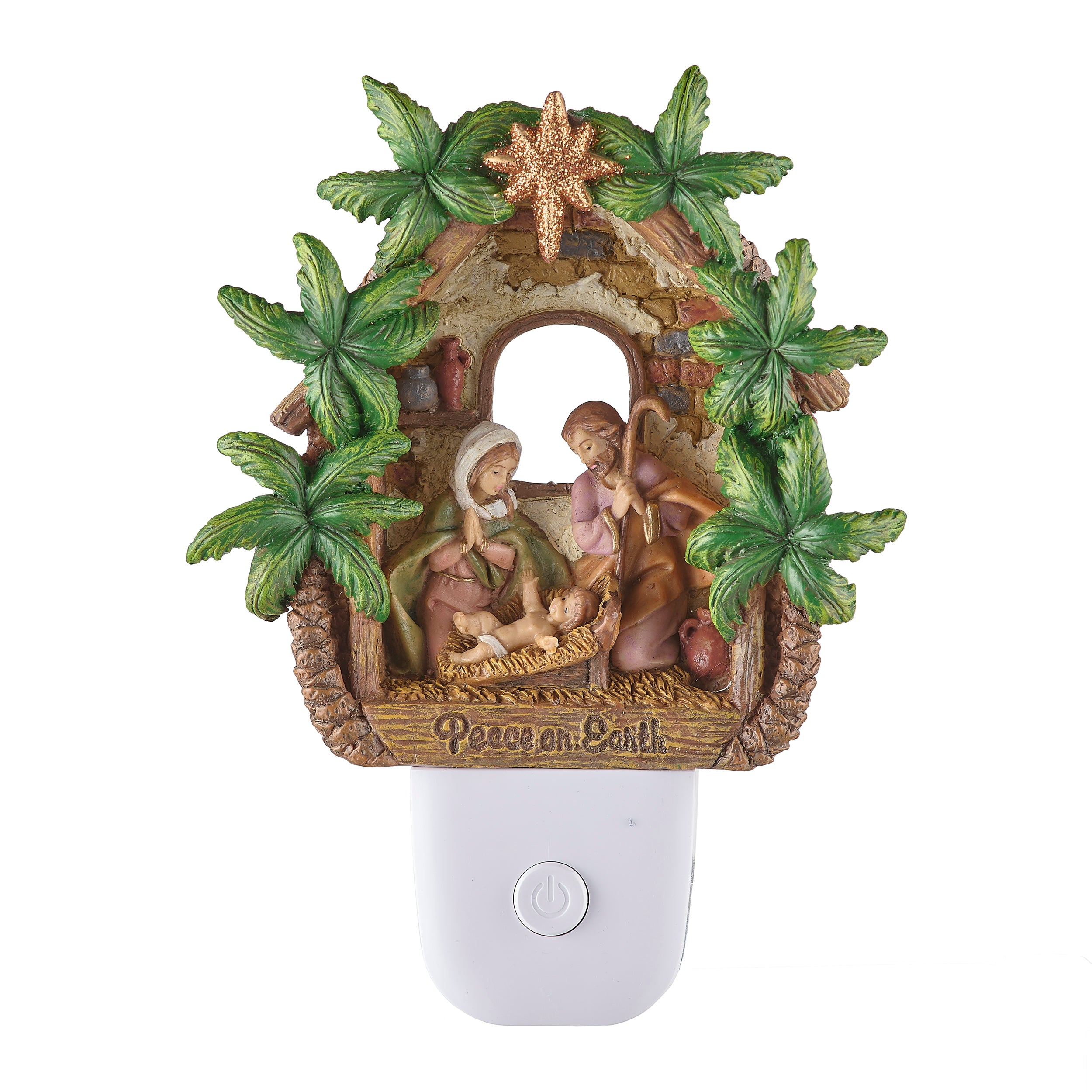 Fontanini Holy Family with Palms Night-Light