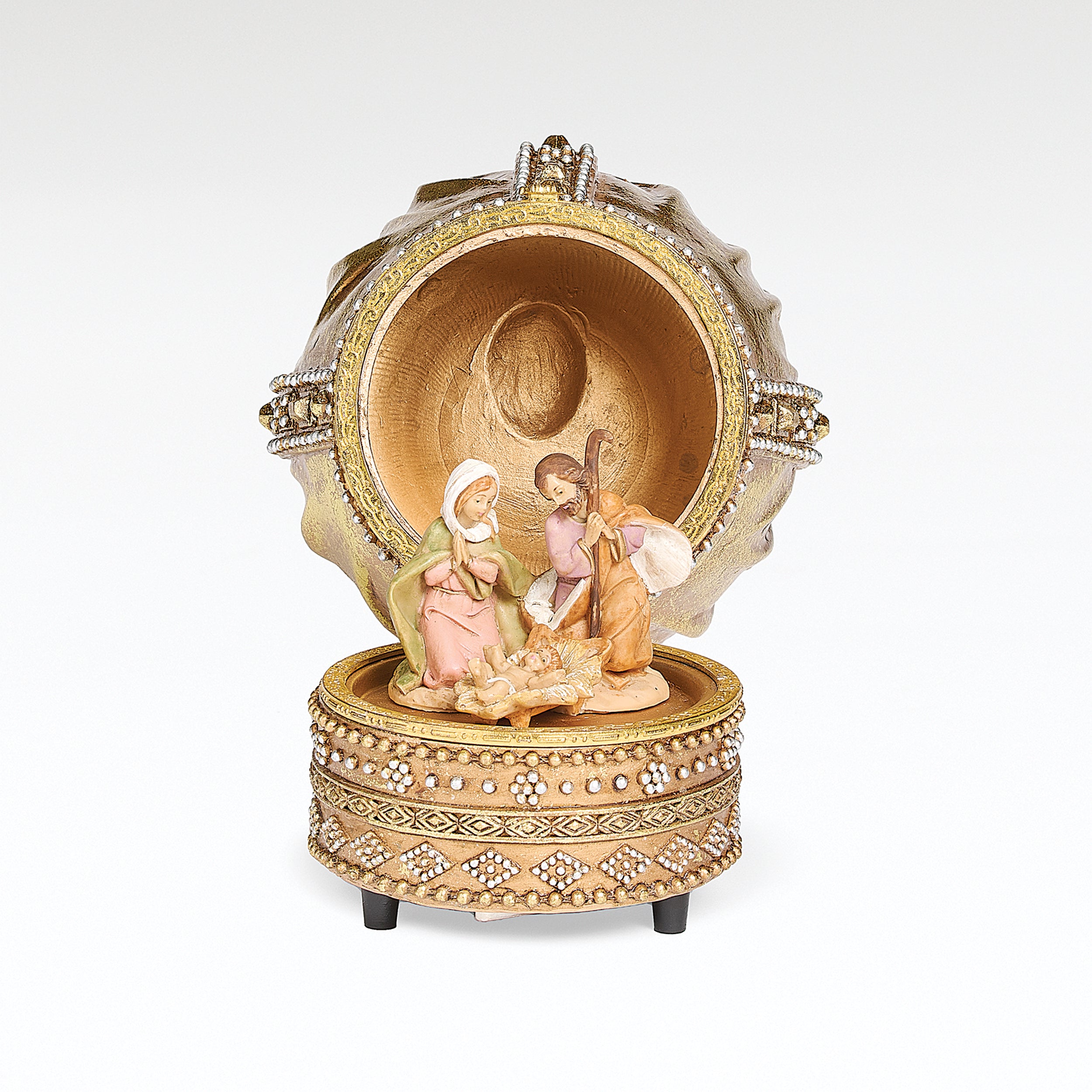 Fontanini Holy Family Crown Musical - "O Holy Night" Tune