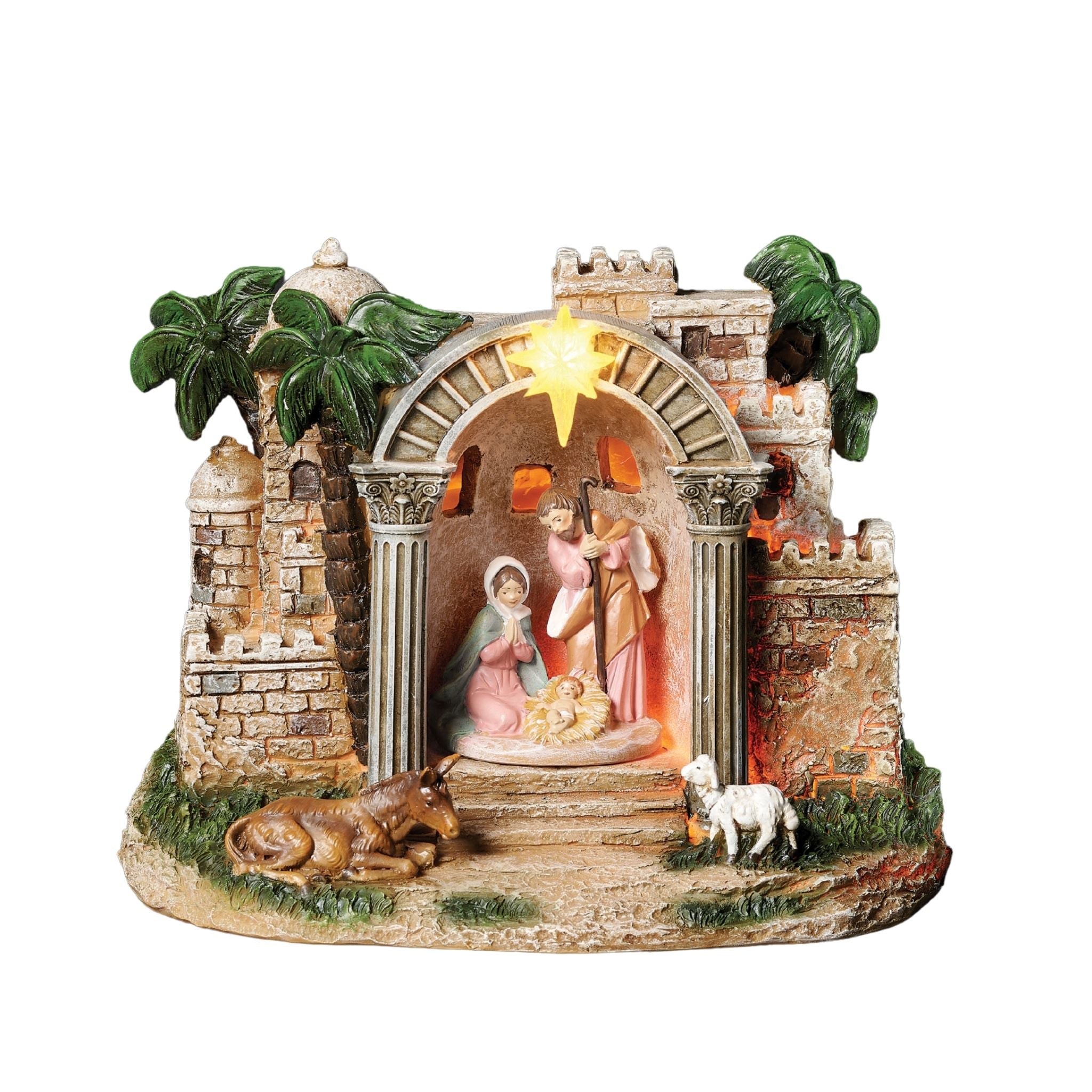 Fontanini Musical Nativity Scene –  “Away in a Manger” Tune