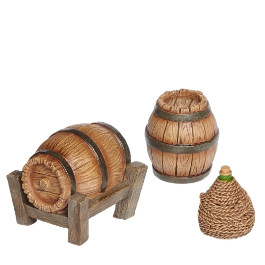 Fontanini Barrel and Carboy 3 PC Set  - 5" Scale
