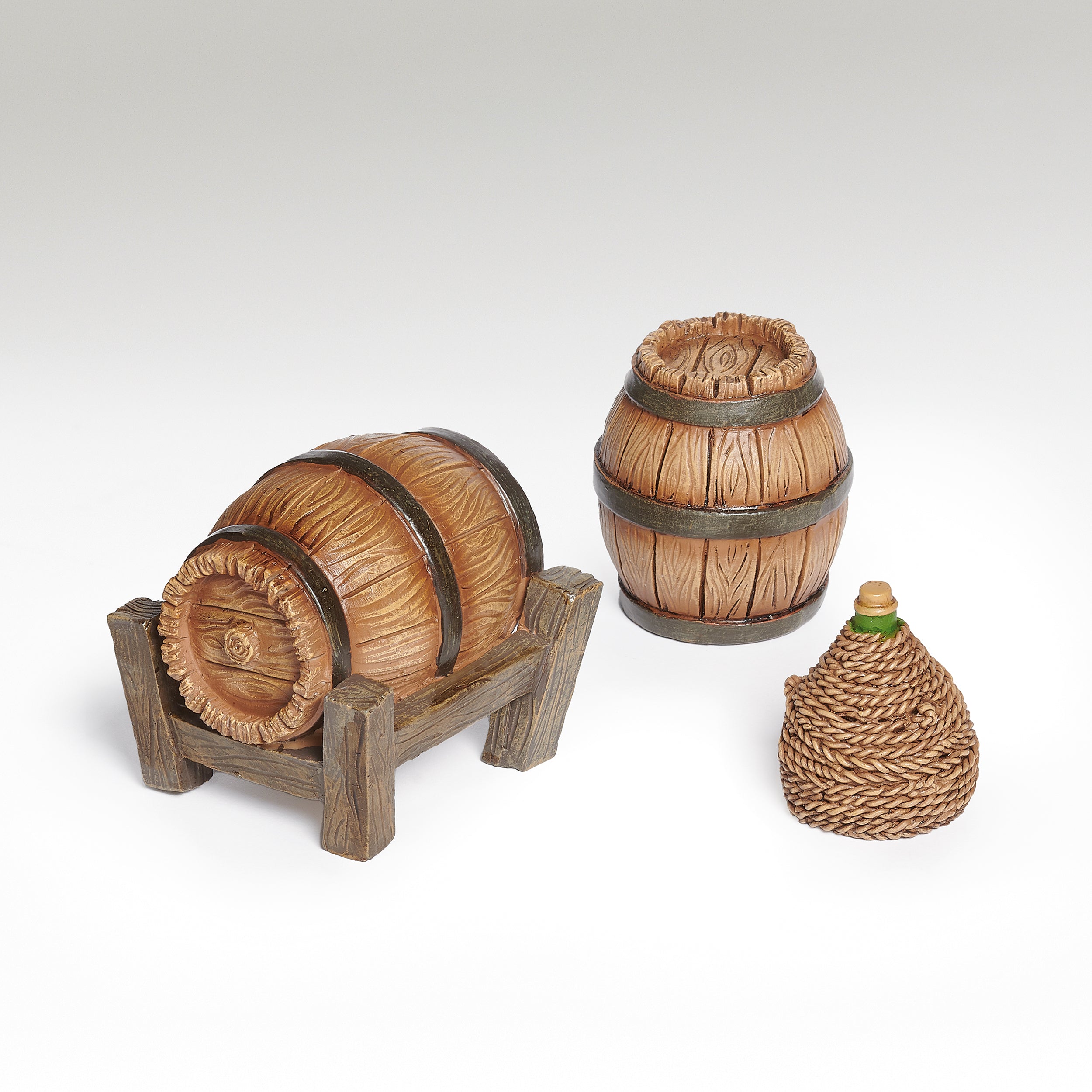Fontanini Barrel and Carboy 3 PC Set  - 5" Scale