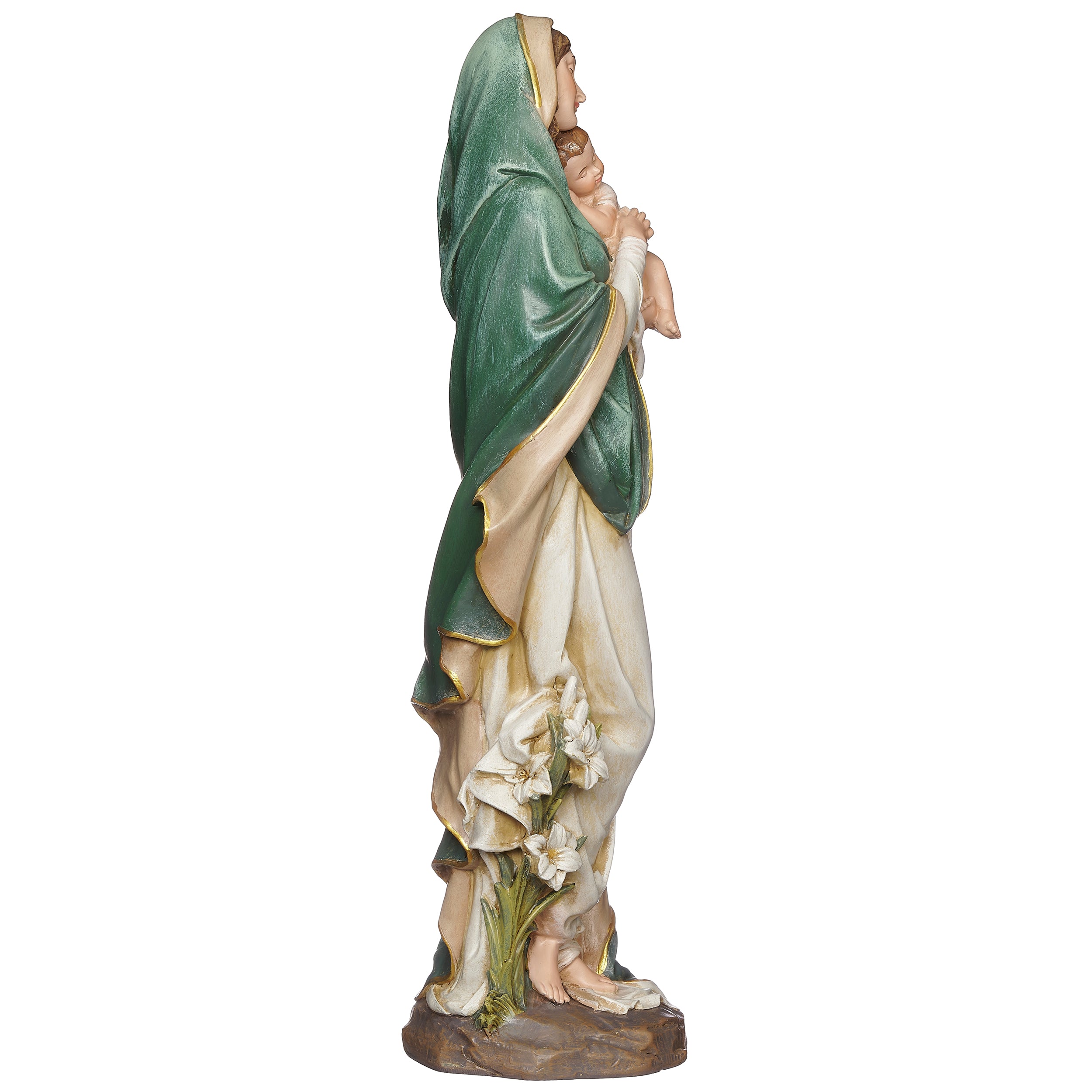 Joseph's Studio Madonna & Child Figure with Lily Accents - Renaissance