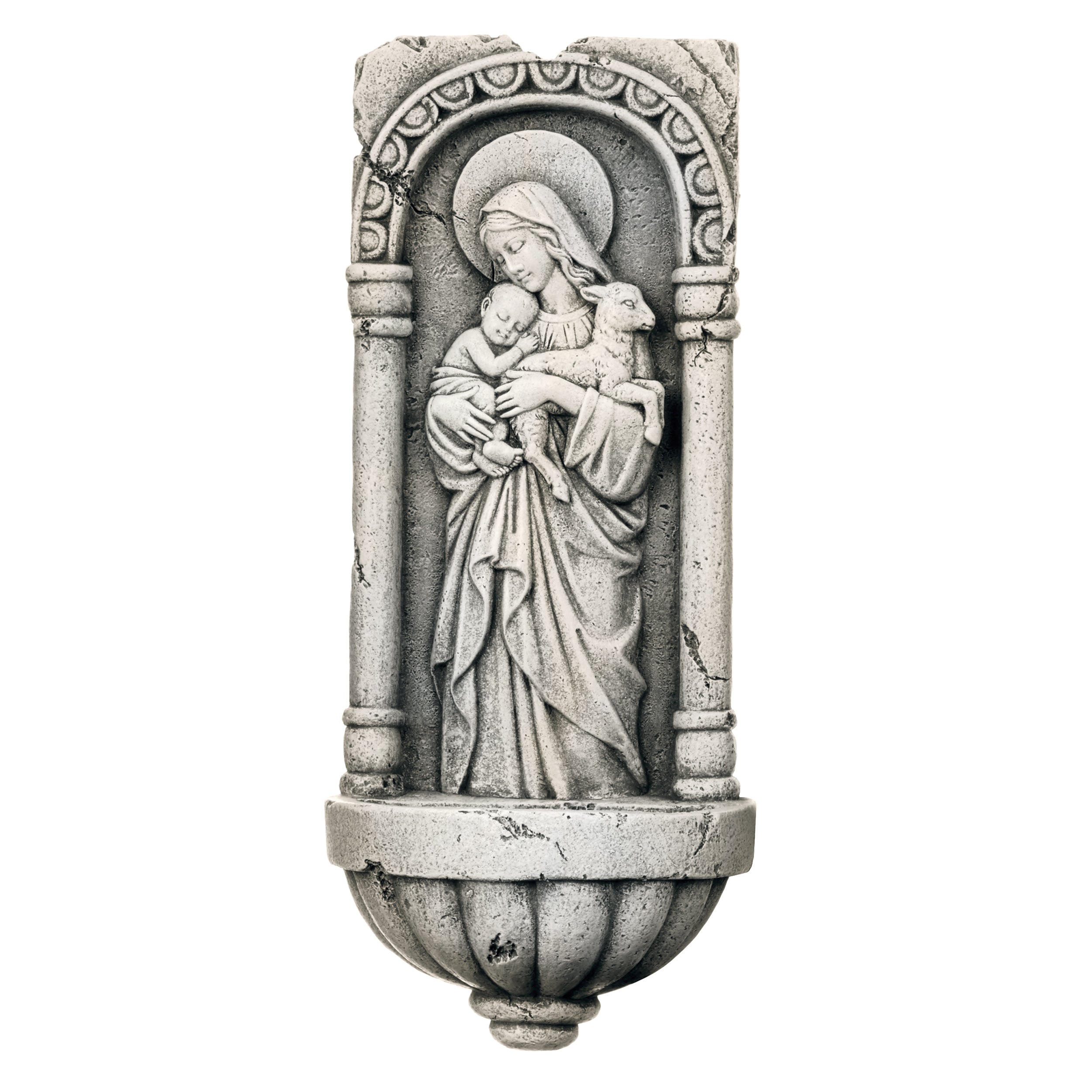 Joseph's Studio Innocence Stone Look Holy Water Font – Renaissance Collection