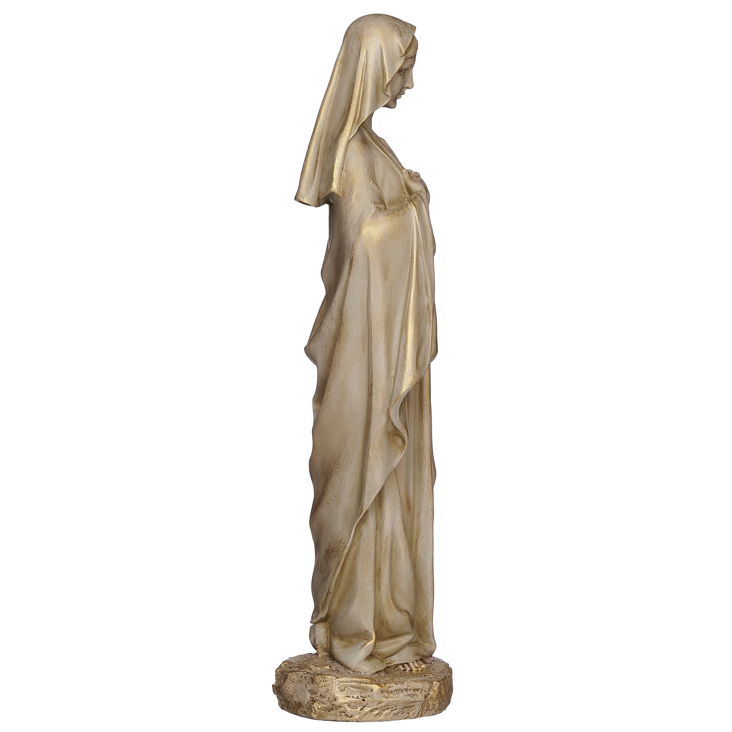 Joseph's Studio Immaculate Heart Figure with Antique Gold Finish - Renaissance Collection