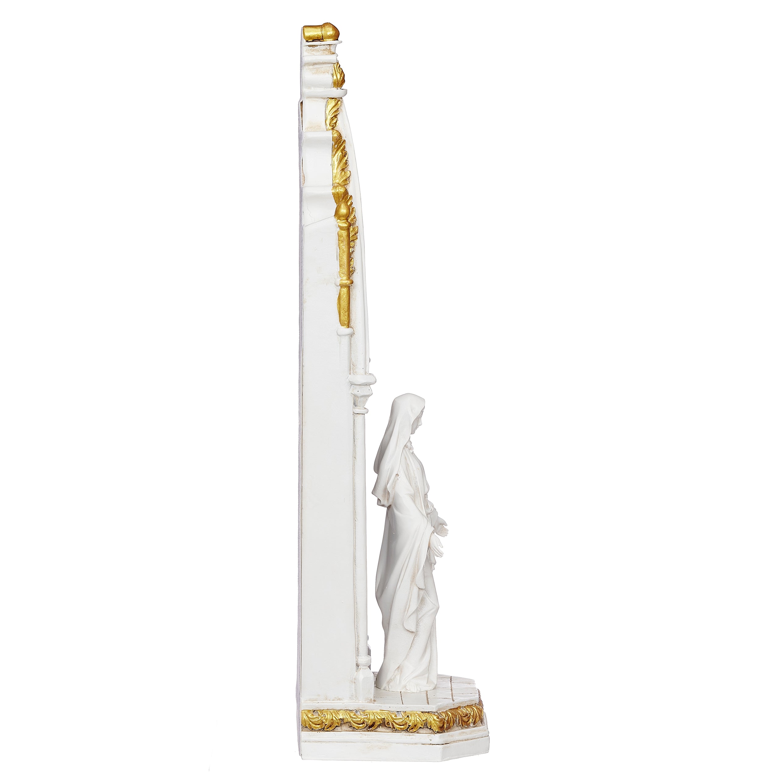 Joseph's Studio Lighted Our Lady of Grace Stained Glass Window Figure- Renaissance Collection