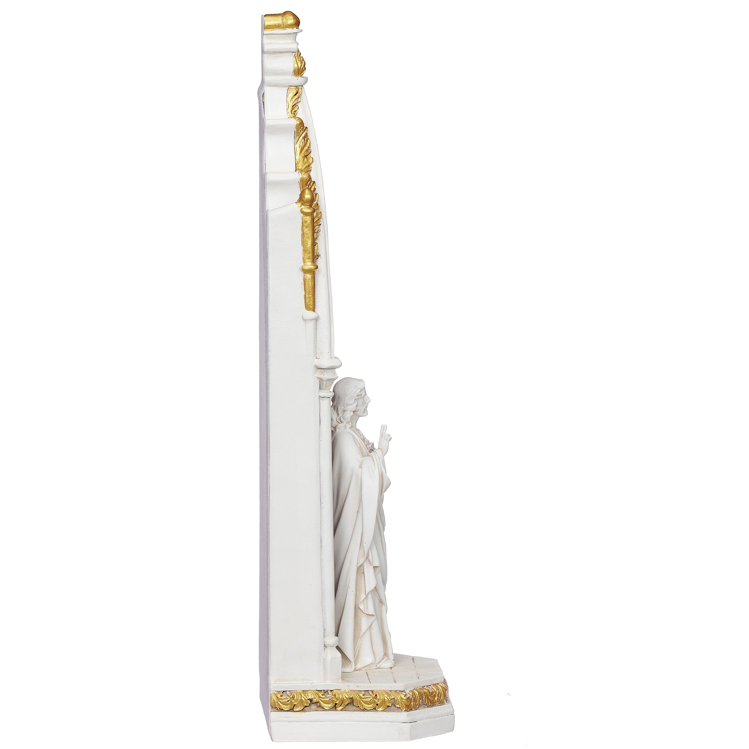 Joseph's Studio Lighted Sacred Heart of Jesus Stained Glass Window Figure- Renaissance Collection