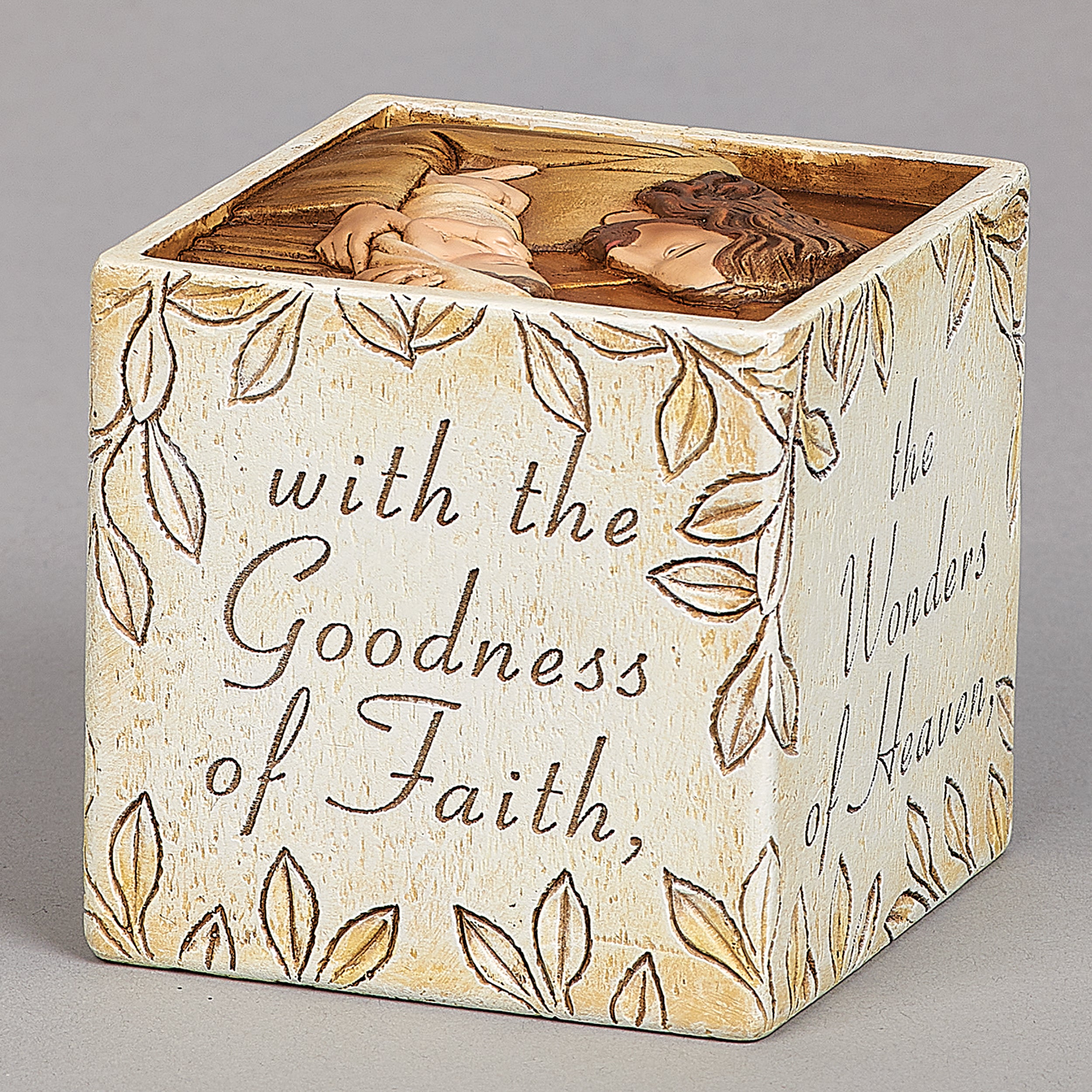 Joseph's Studio Colorful Uplifting Jesus Loves Me Cube