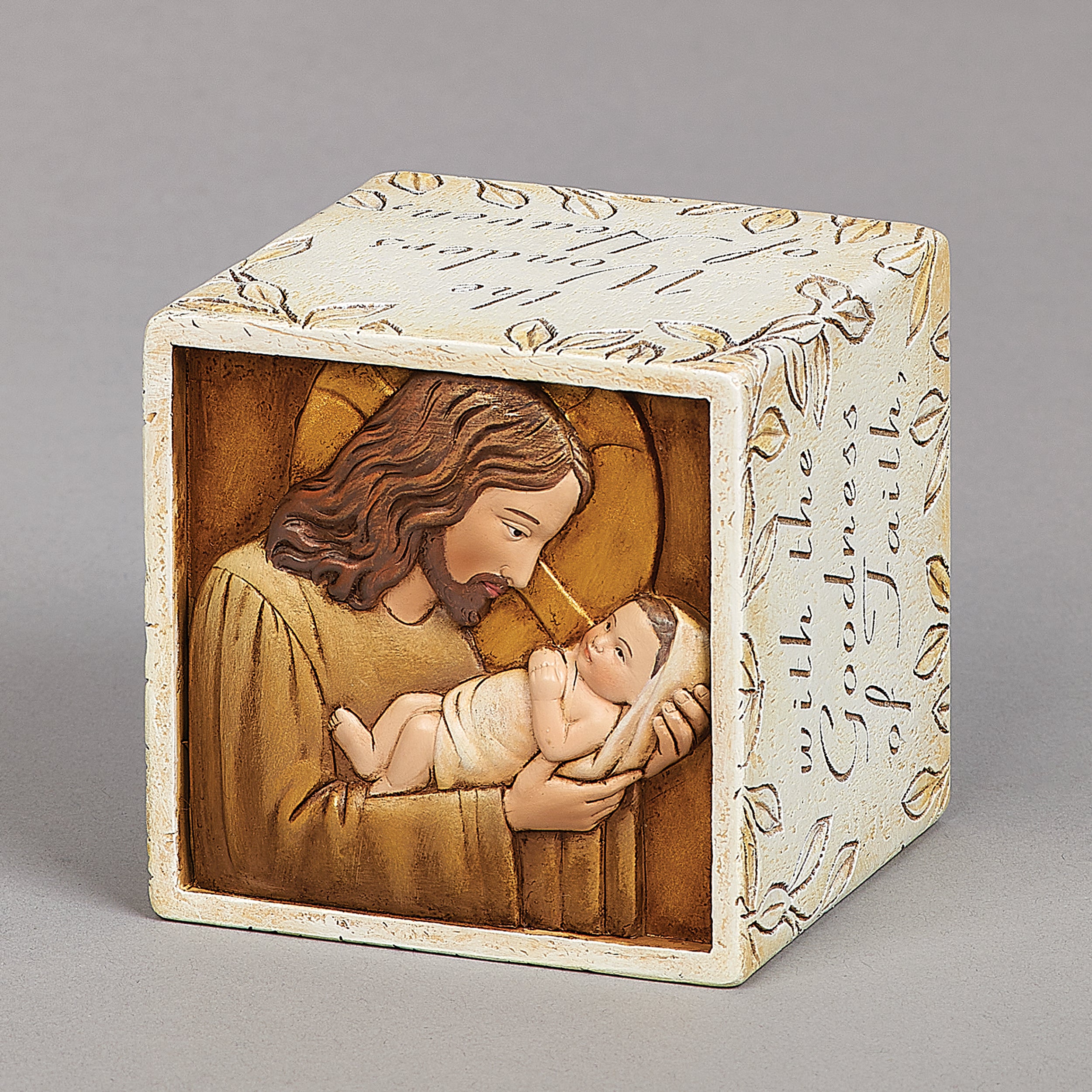 Joseph's Studio Colorful Uplifting Jesus Loves Me Cube