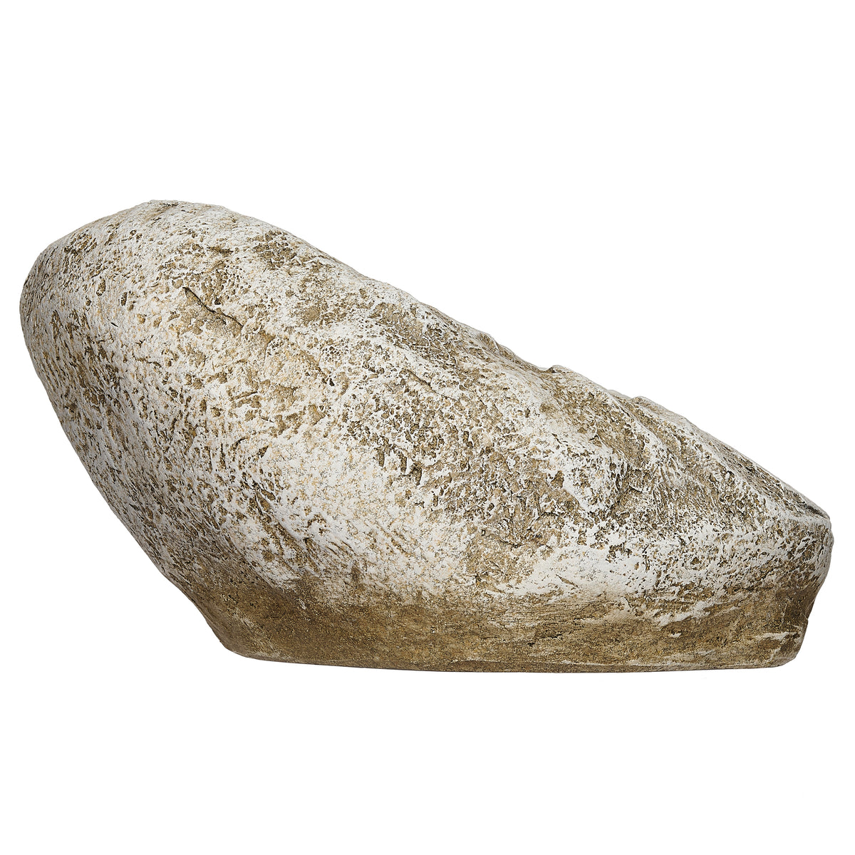 Opposite side profile of Joseph's Studio Holy Family Garden Stone showing the textured resin surface and natural stone-like form