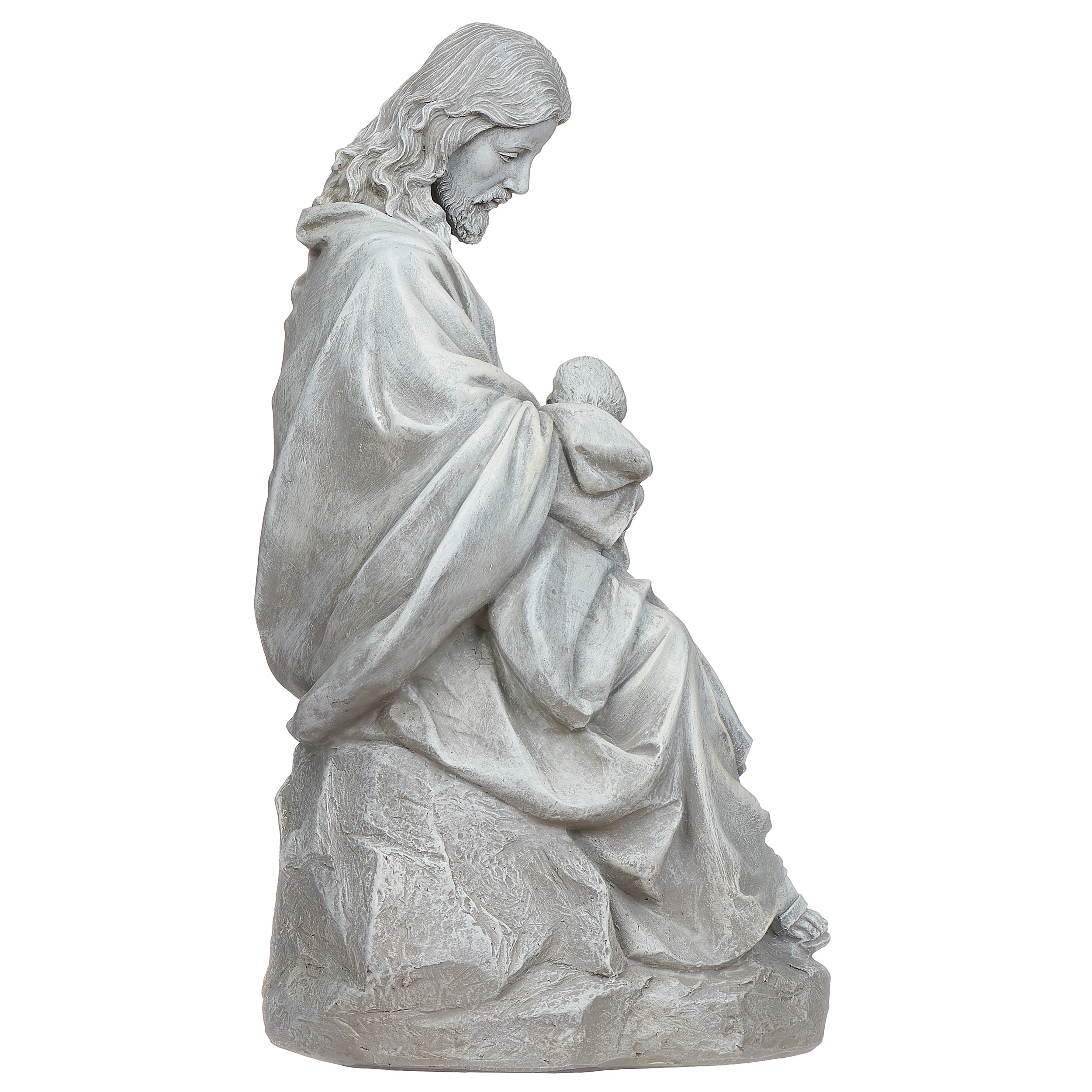 Joseph's Studio Jesus Holding Baby Garden Statue