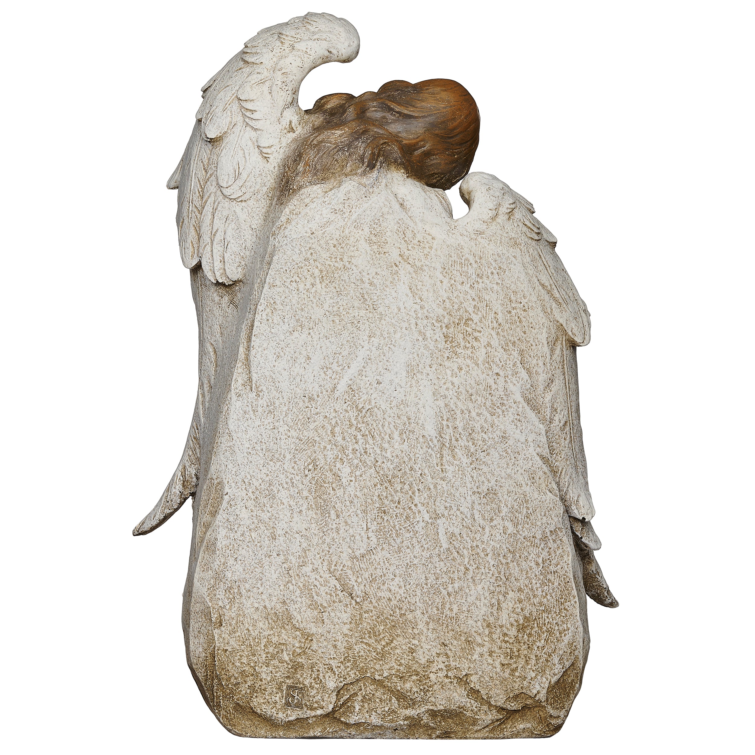 Joseph's Studio Memorial Stone with Angel Garden Statue