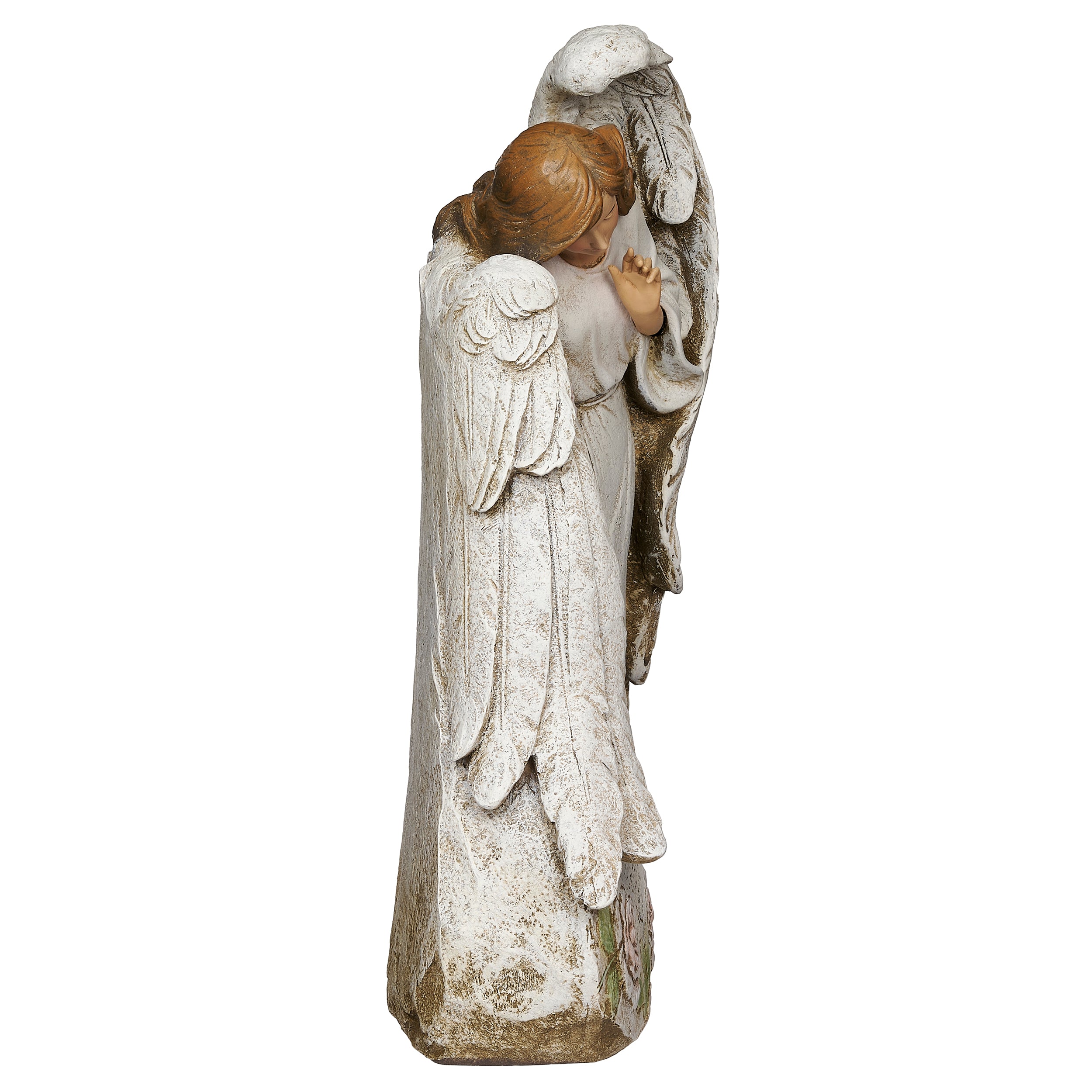 Joseph's Studio Memorial Stone with Angel Garden Statue