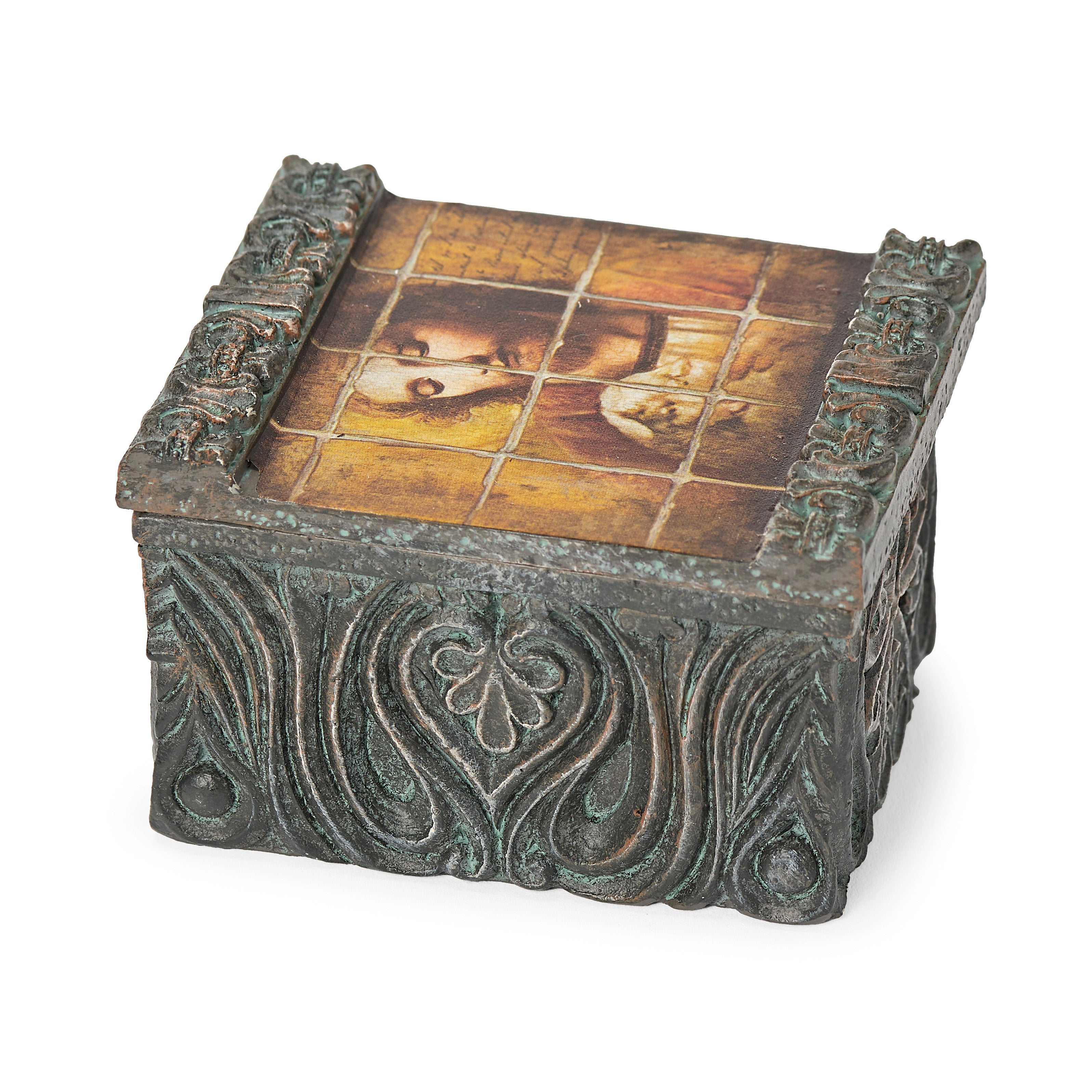 Joseph’s Studio Tile Art Jesus & Lamb Keepsake Box