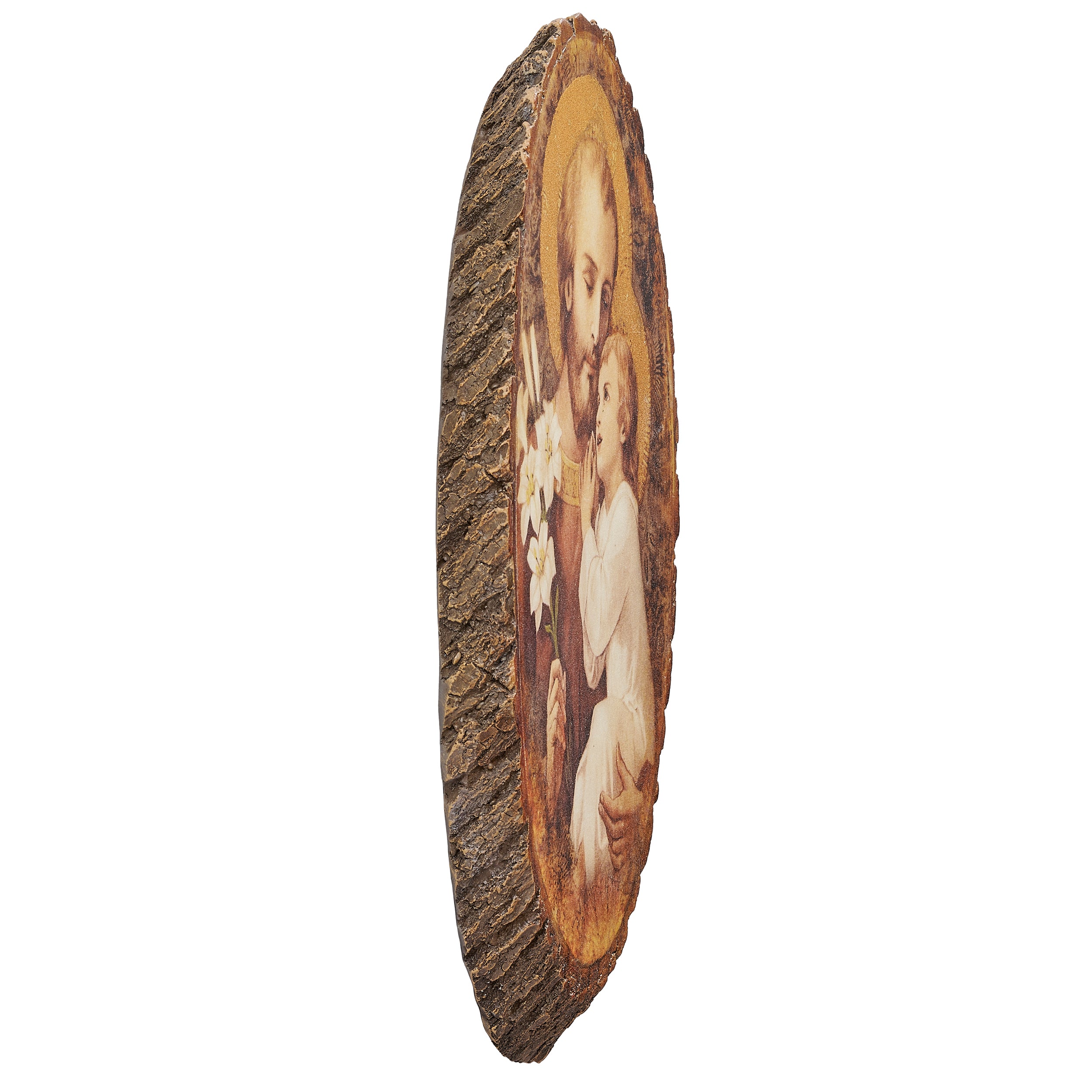 Joseph’s Studio St. Joseph and Child Oval Wall Plaque