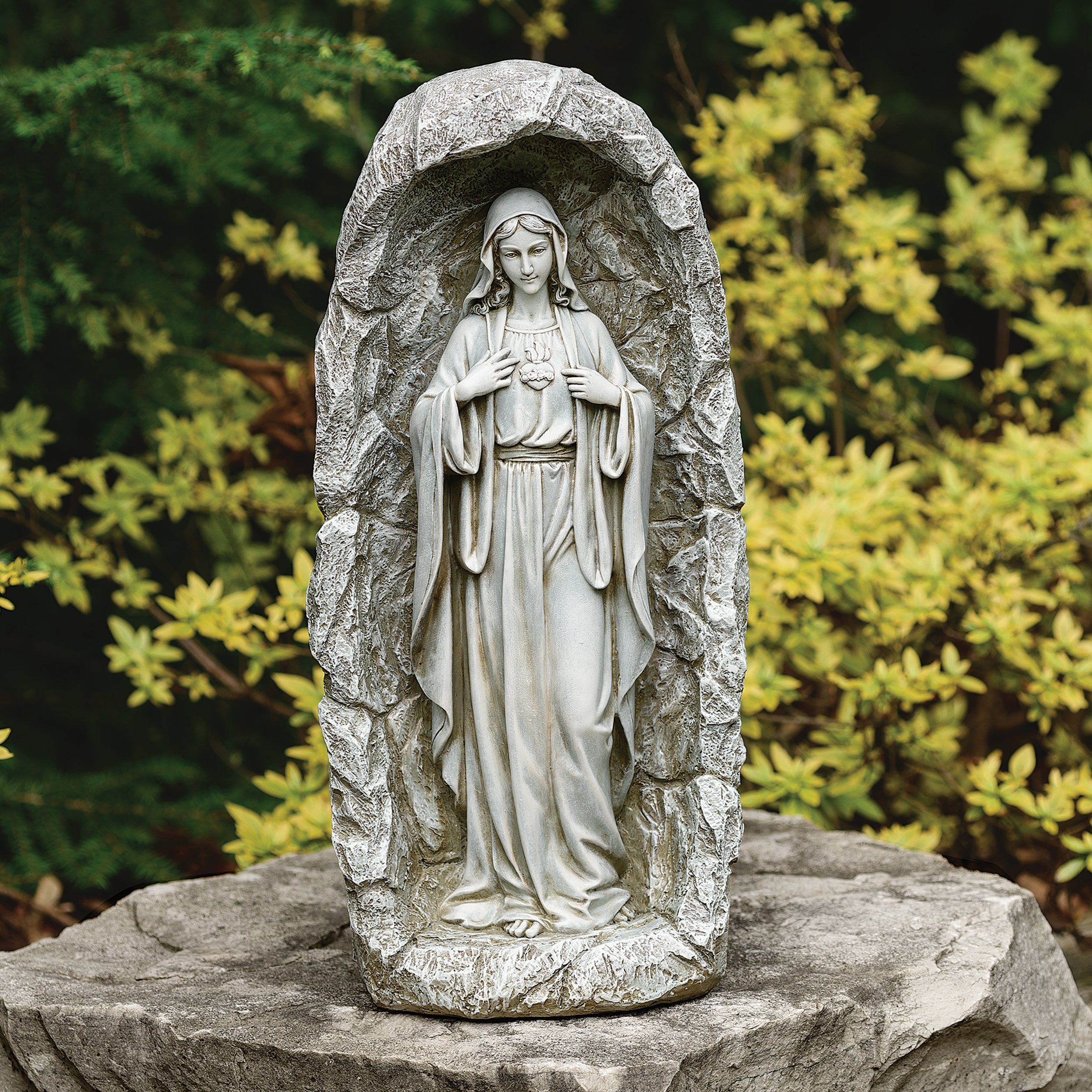 Joseph's Studio  Solar Immaculate Heart Garden Statue