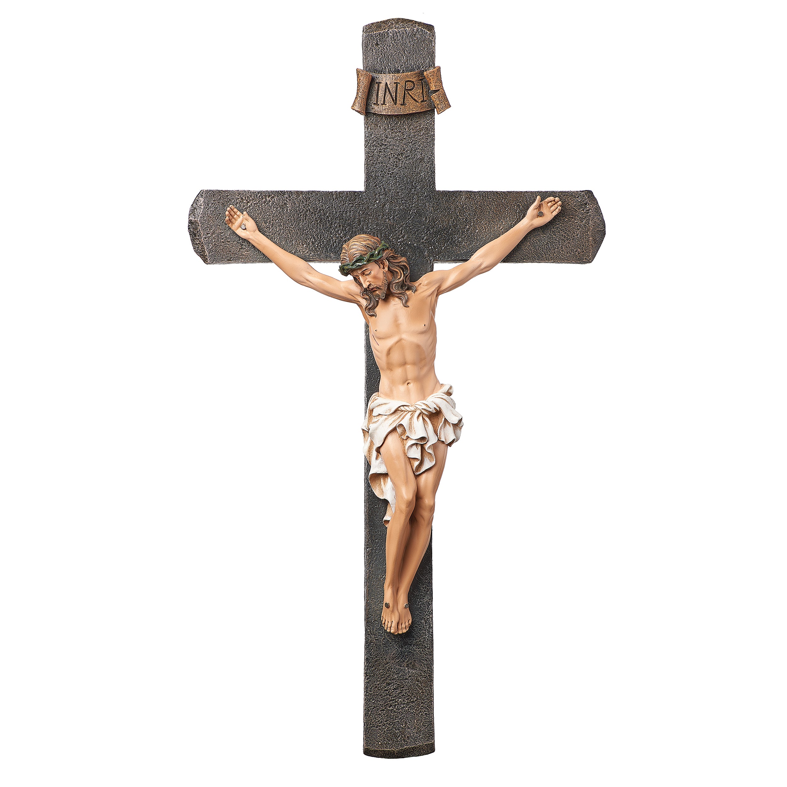 Joseph's Studio Black Crucifix with INRI Plaque