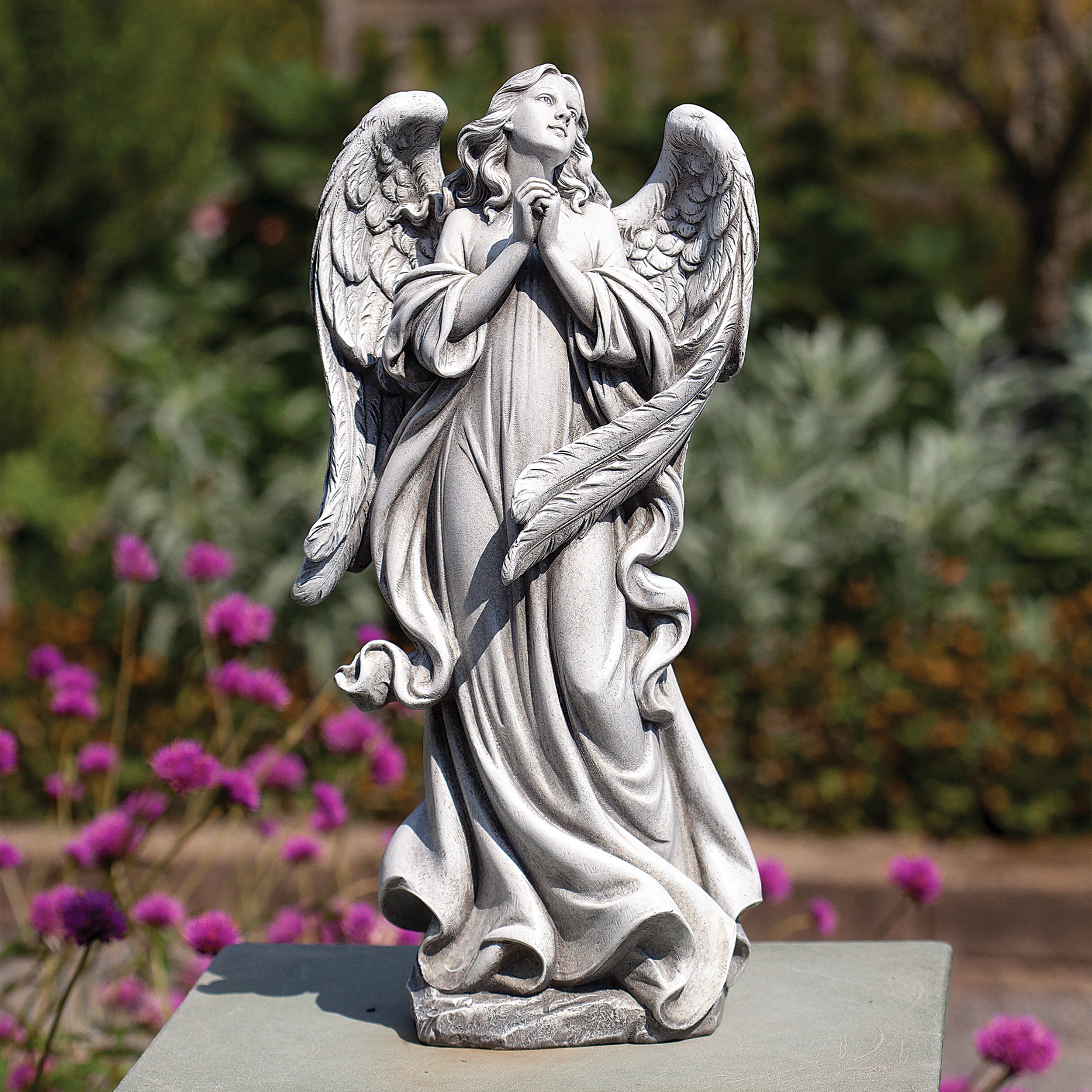 Joseph's Studio Standing Praying Angel Garden Statue