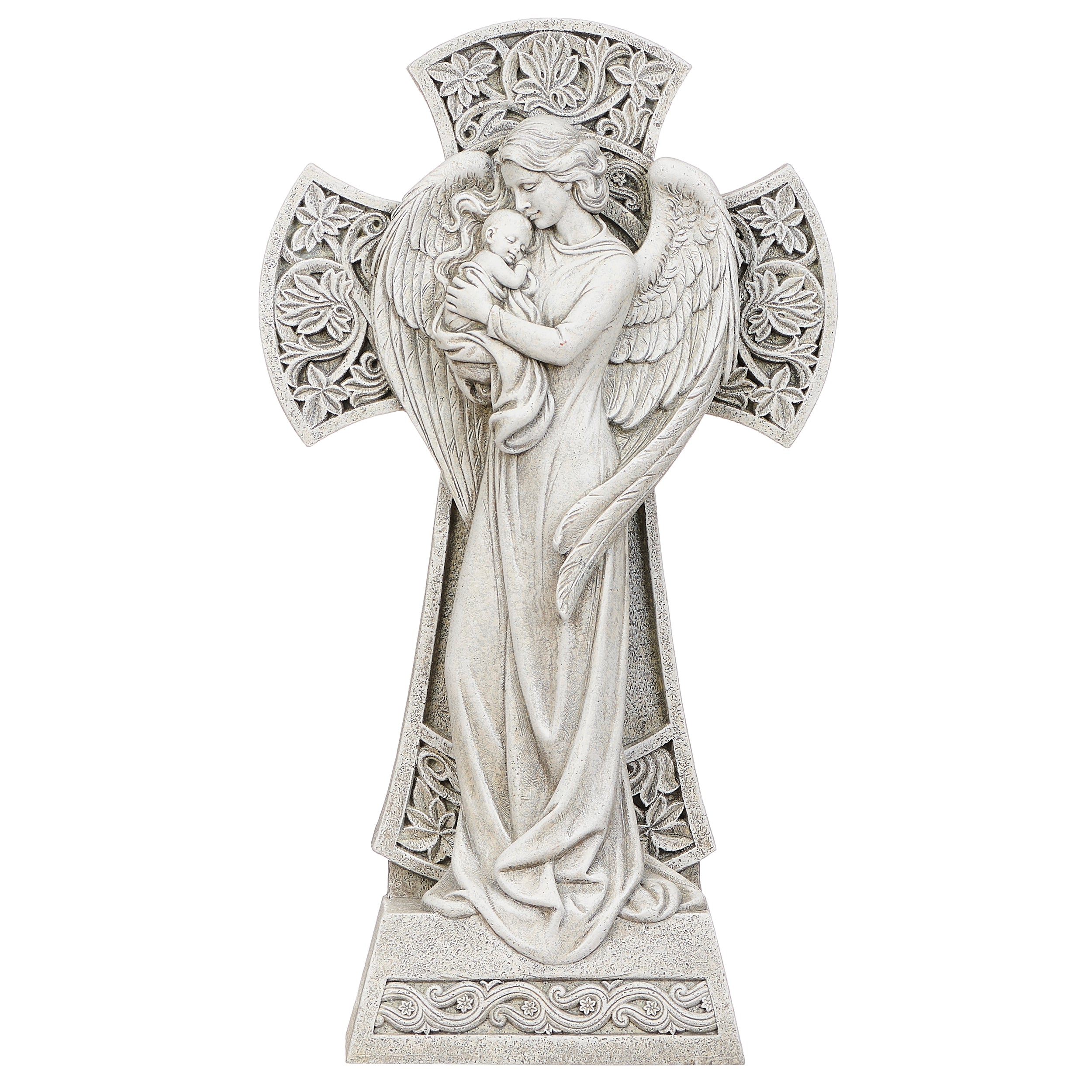 Joseph's Studio Guardian Angel Garden Cross Statue