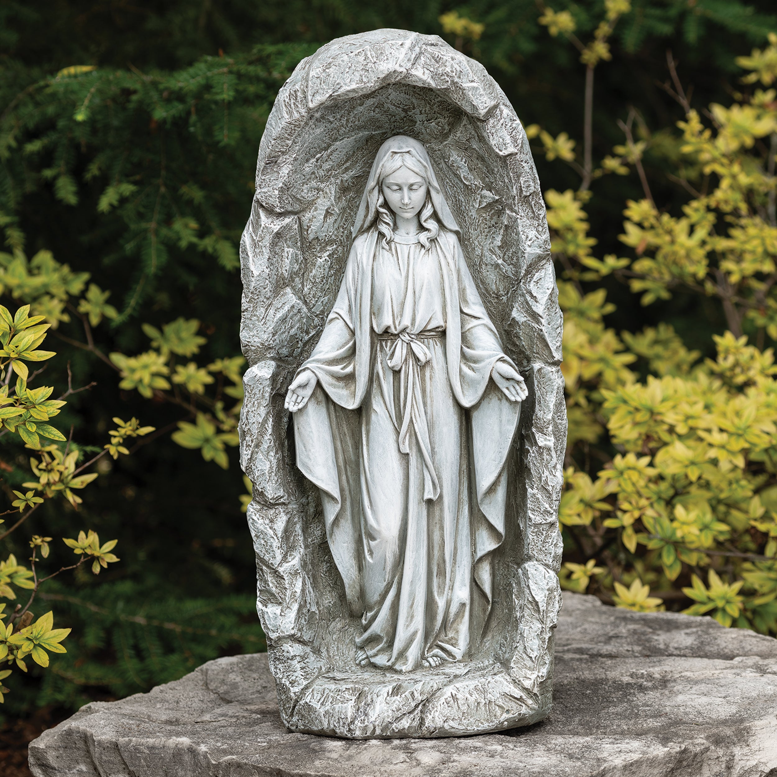 Joseph's Studio Solar Our Lady of Grace Grotto Garden Statue