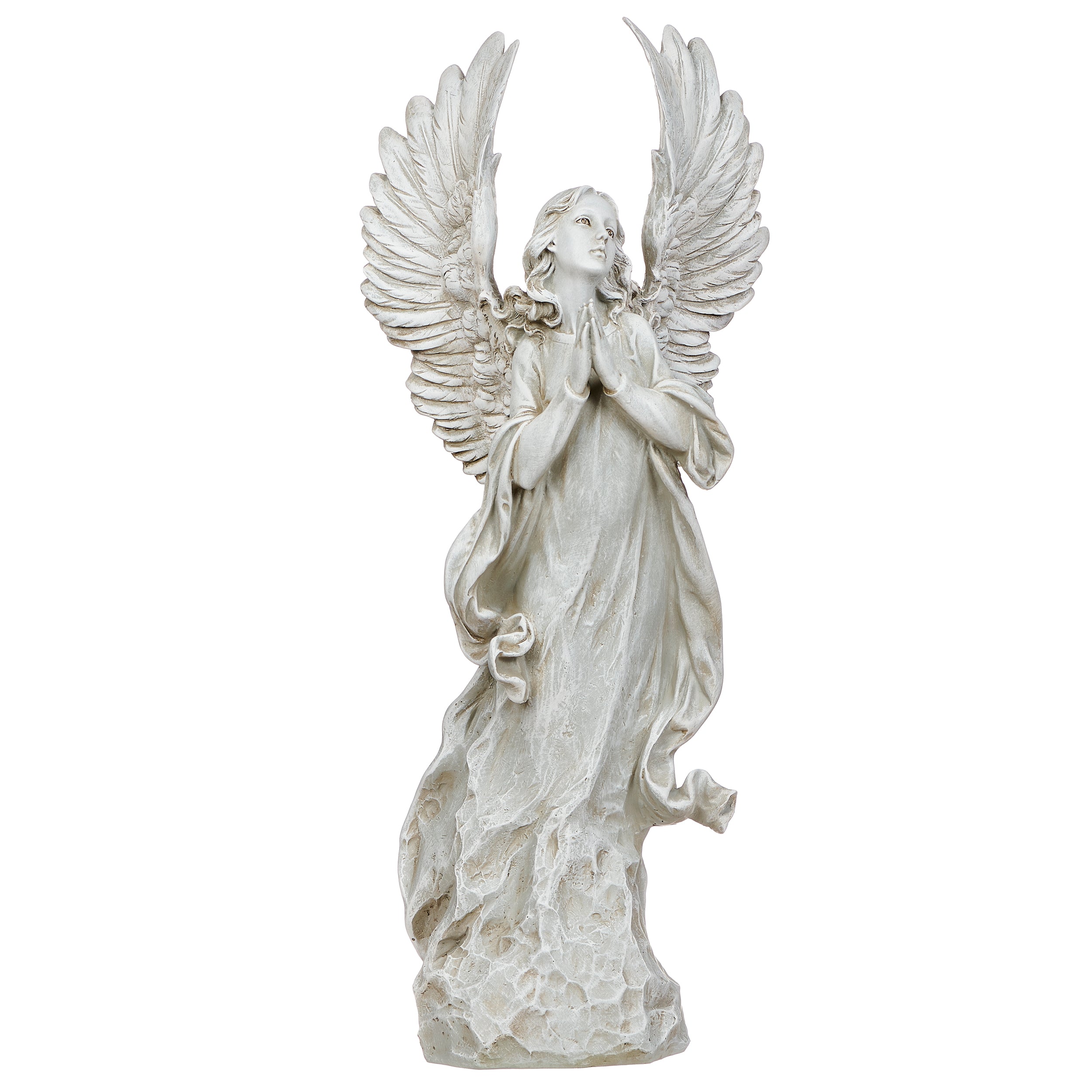 Joseph's Studio Praying Angel with  Wings Up Garden Statue