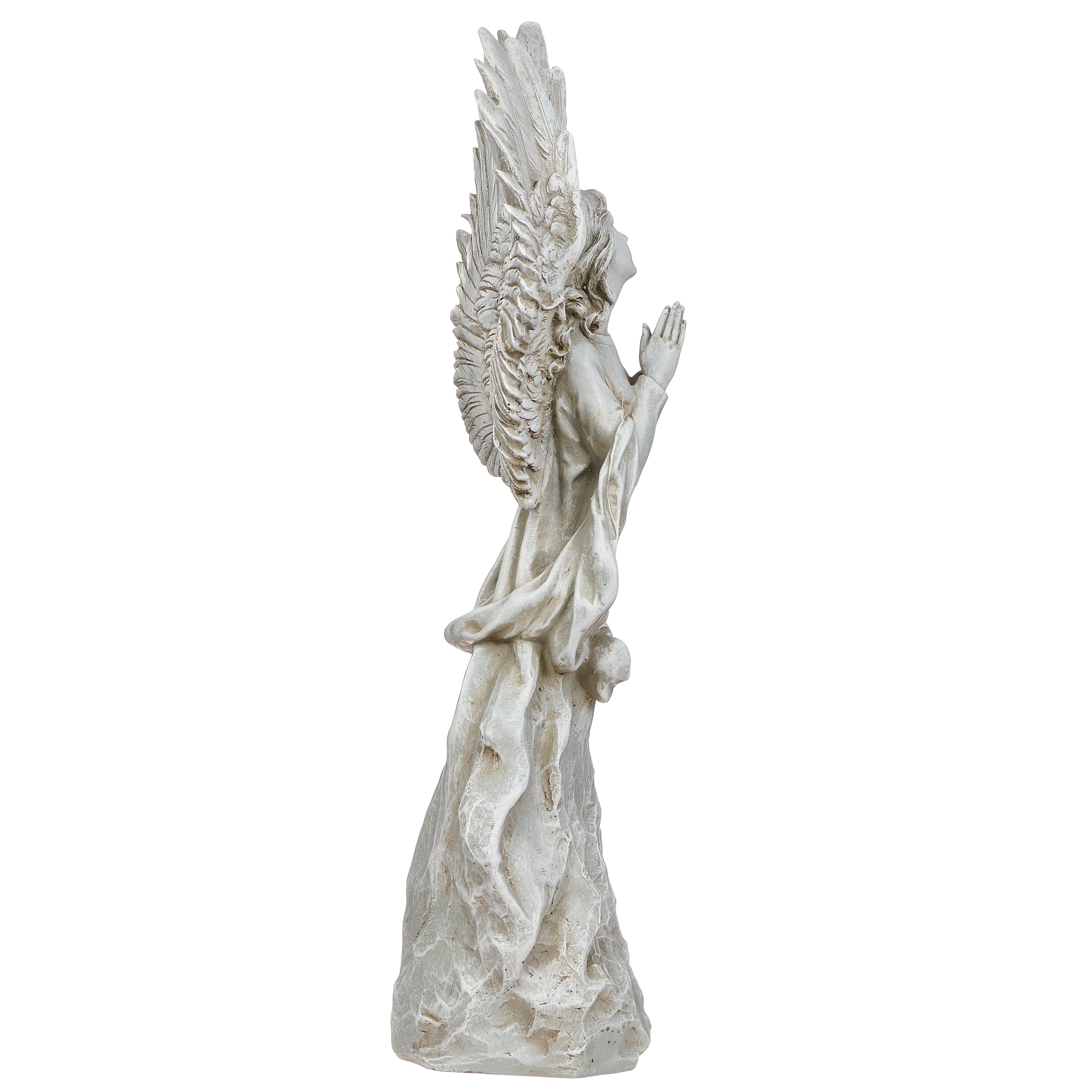 Joseph's Studio Praying Angel with  Wings Up Garden Statue