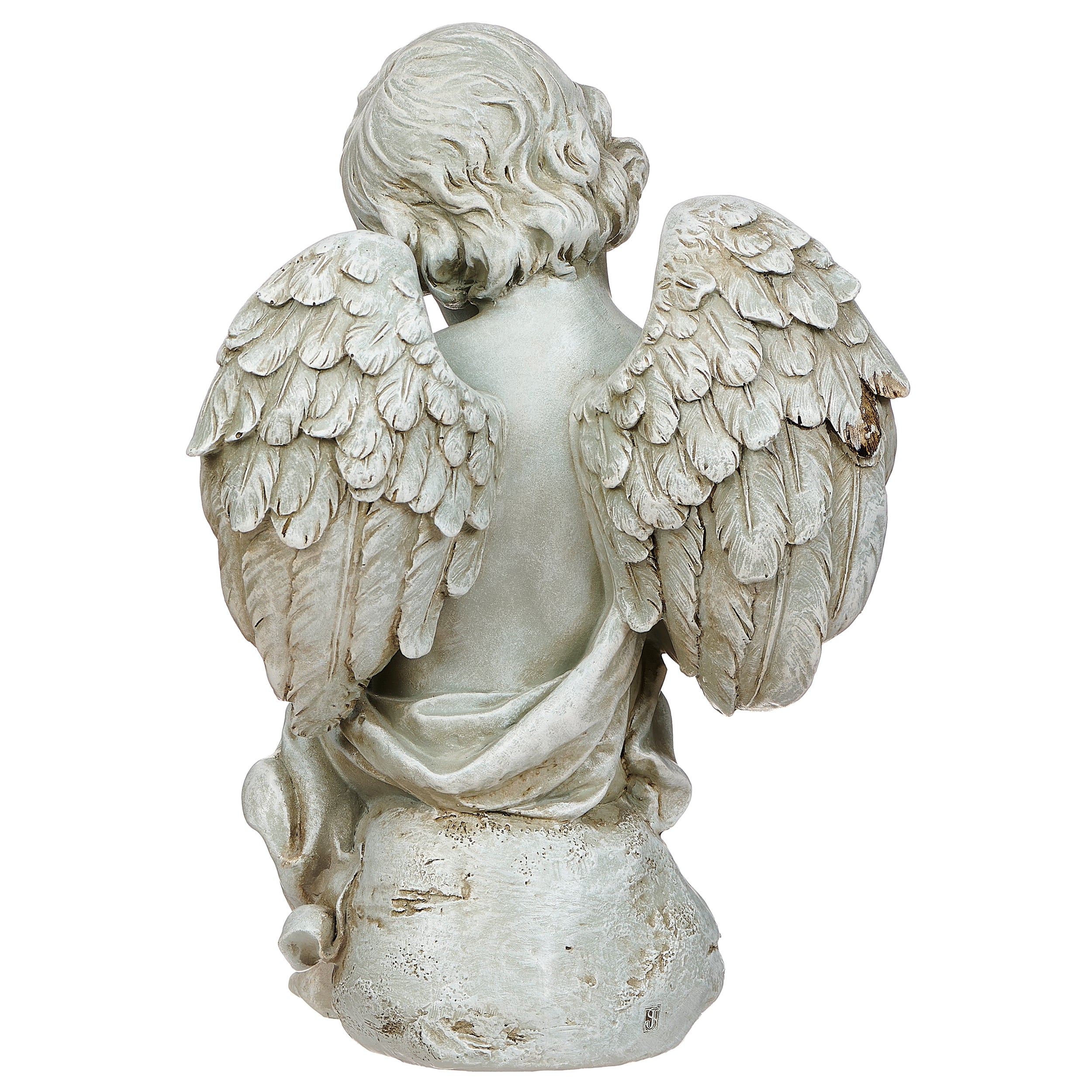 Joseph's Studio Cherub With Kitten Garden Statue