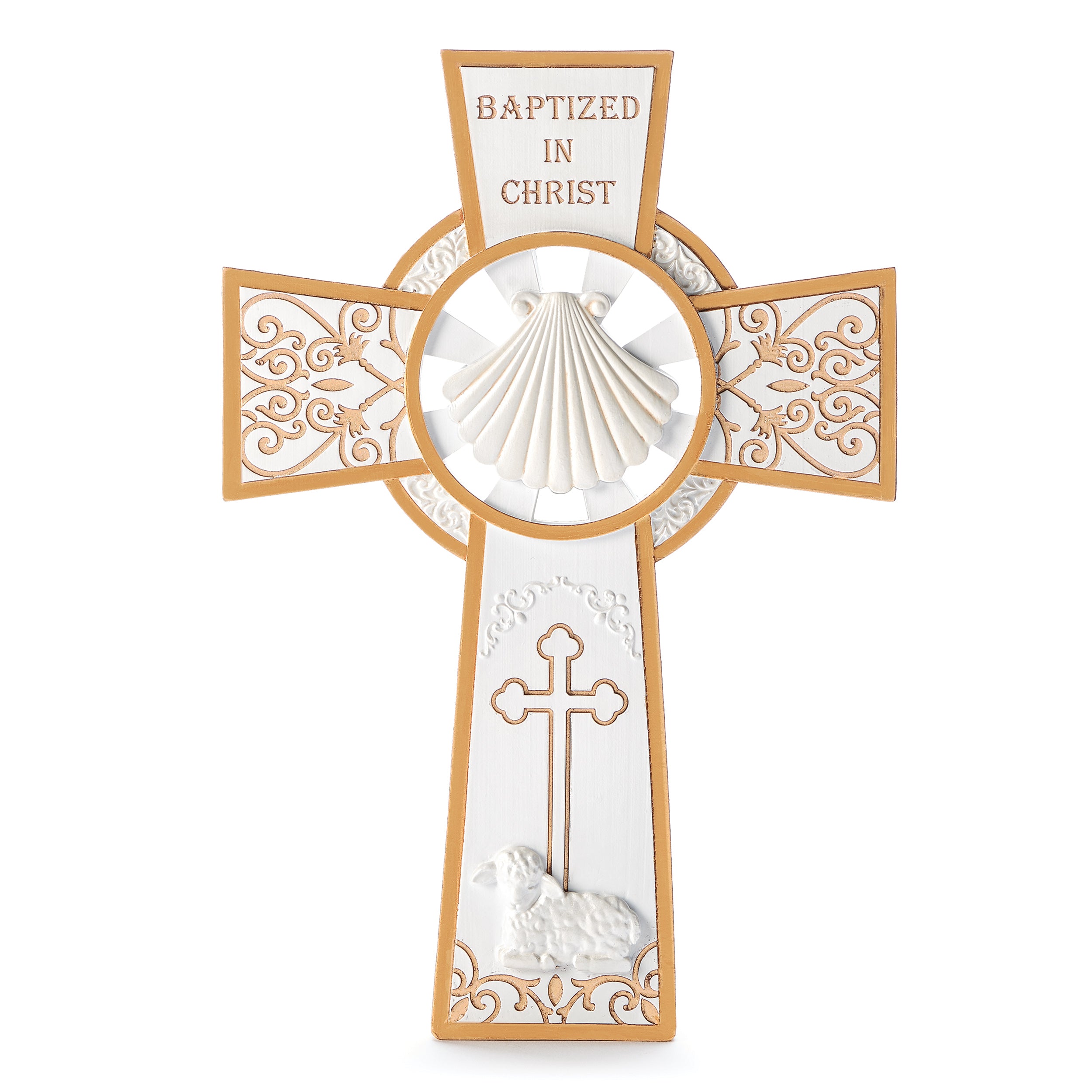 Joseph's Studio Baptism Cross With Sacraments