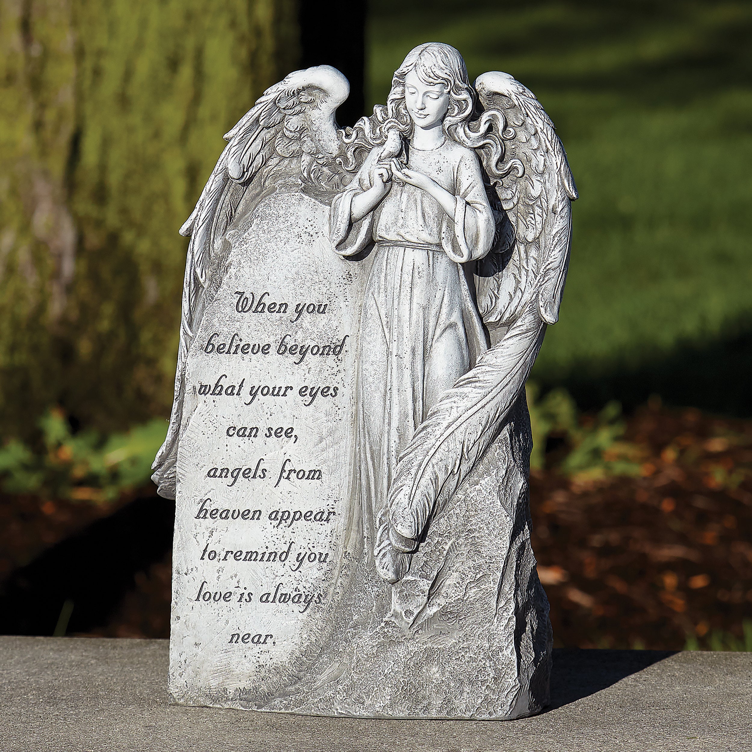 Joseph's Studio Angel Garden Stone