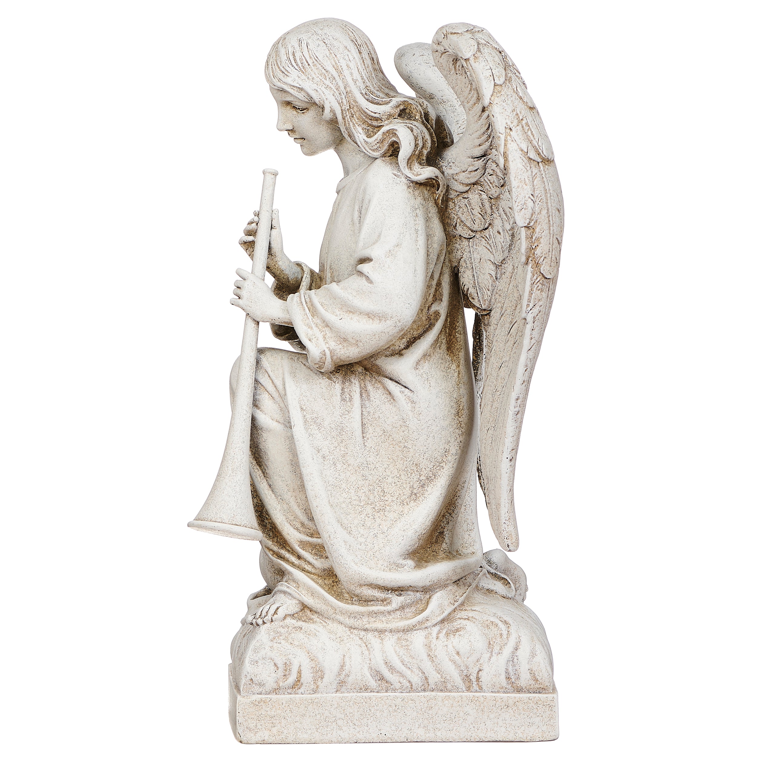 Joseph's Studio Angel With Trumpet Garden Statue