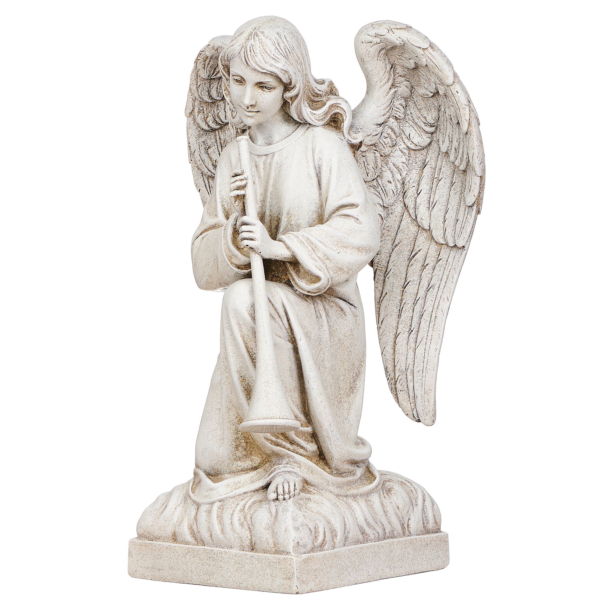 Joseph's Studio Angel With Trumpet Garden Statue