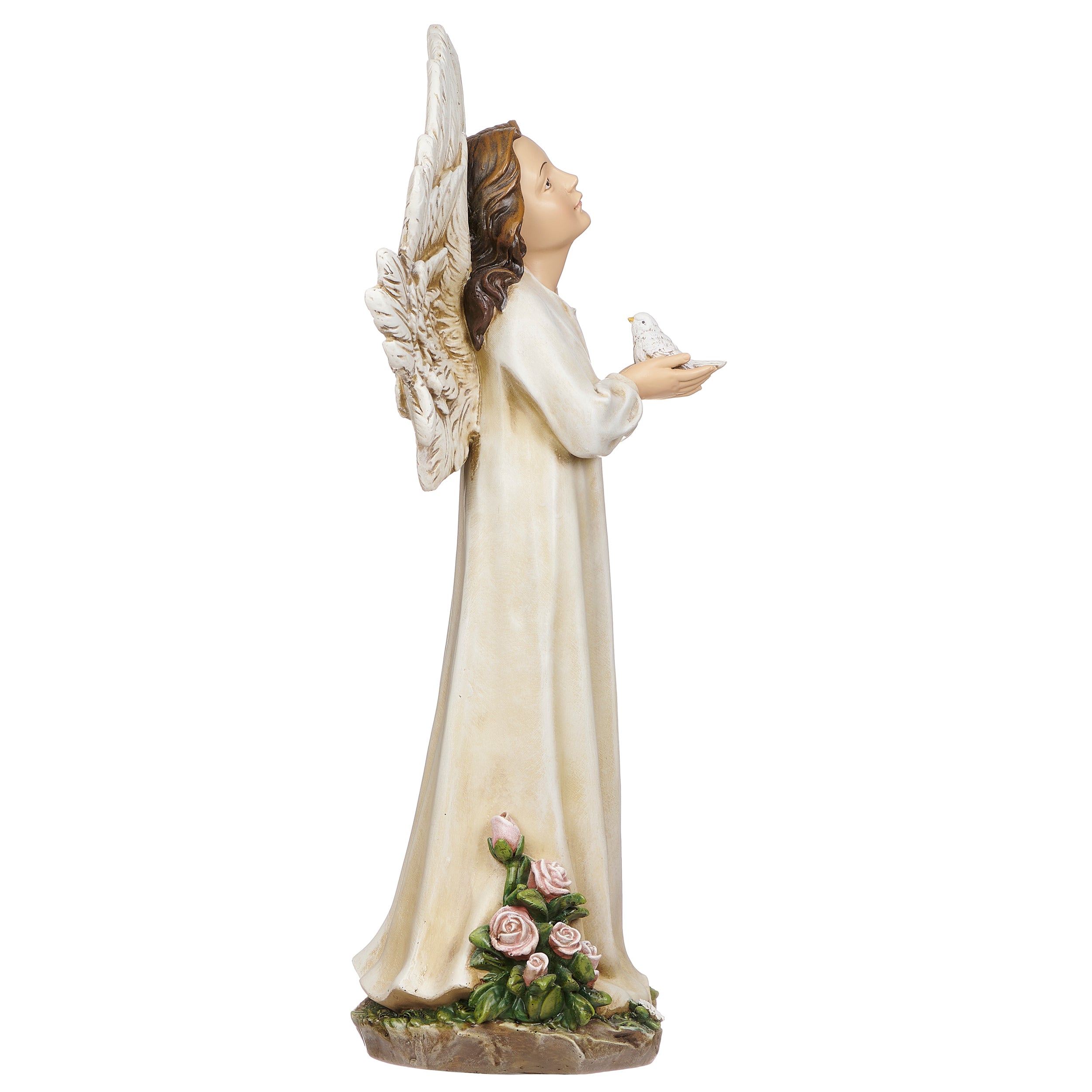 Joseph's Studio Angel Standing with Dove Garden Statue