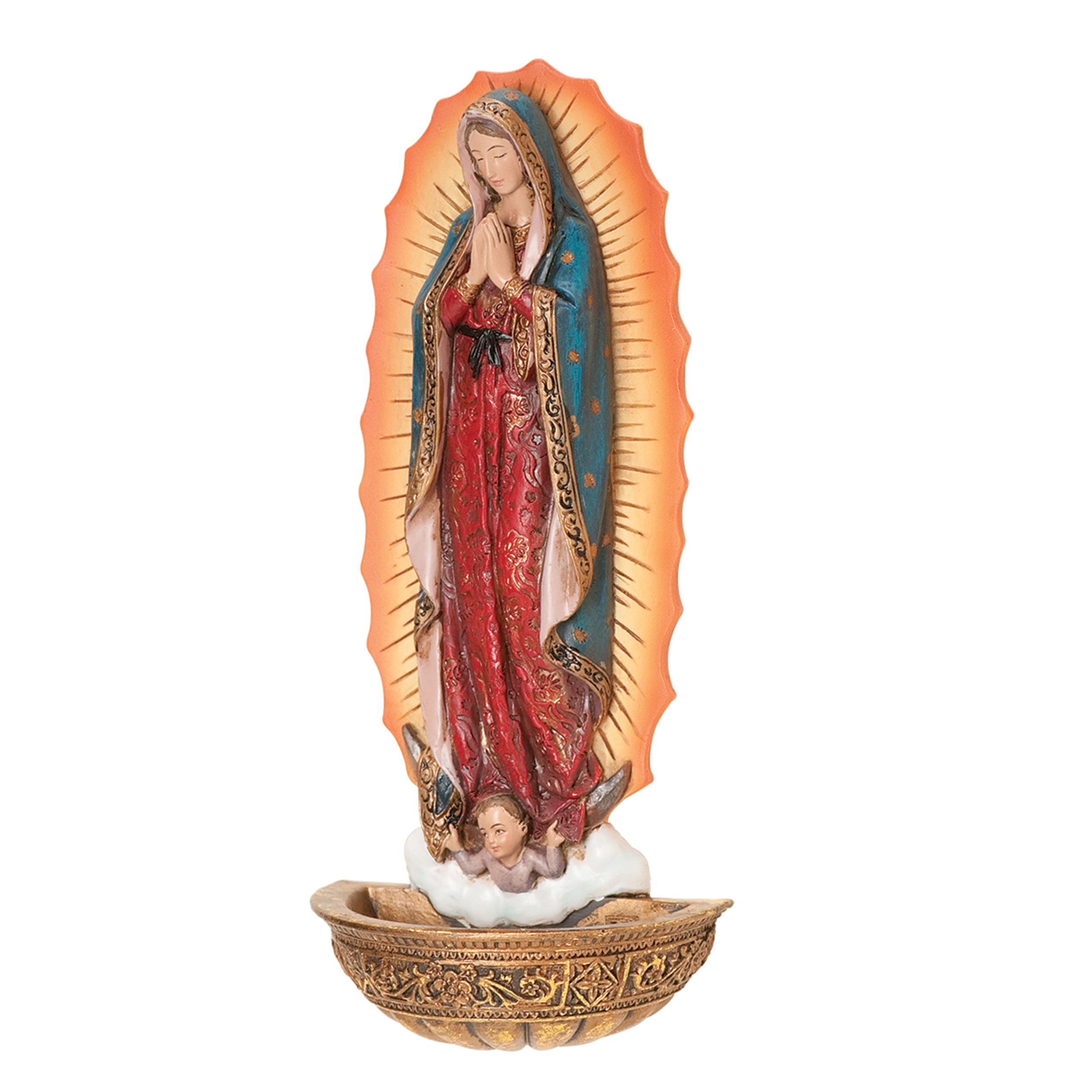 Joseph's Studio Our Lady of Guadalupe Water Font – Renaissance Collection