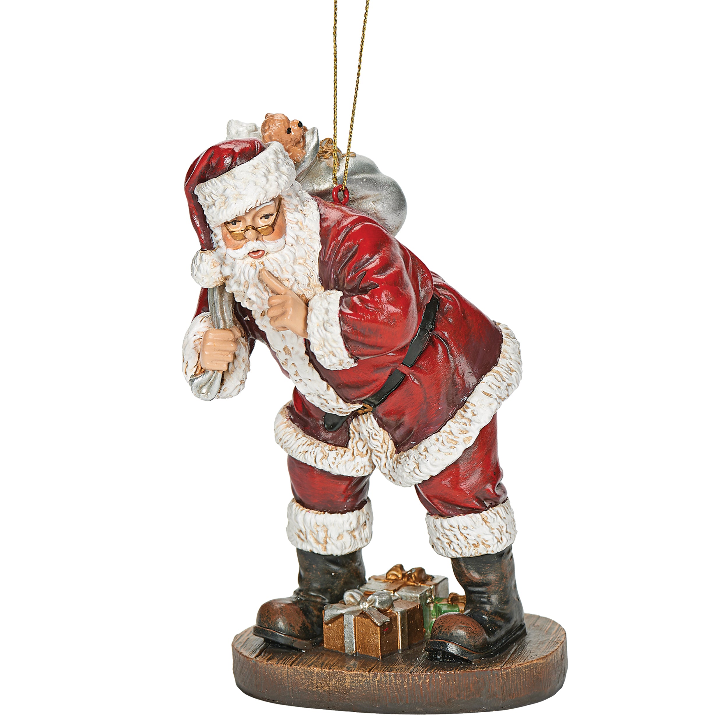 Joseph's Studio Santa Quietly Delivering Gifts Ornament
