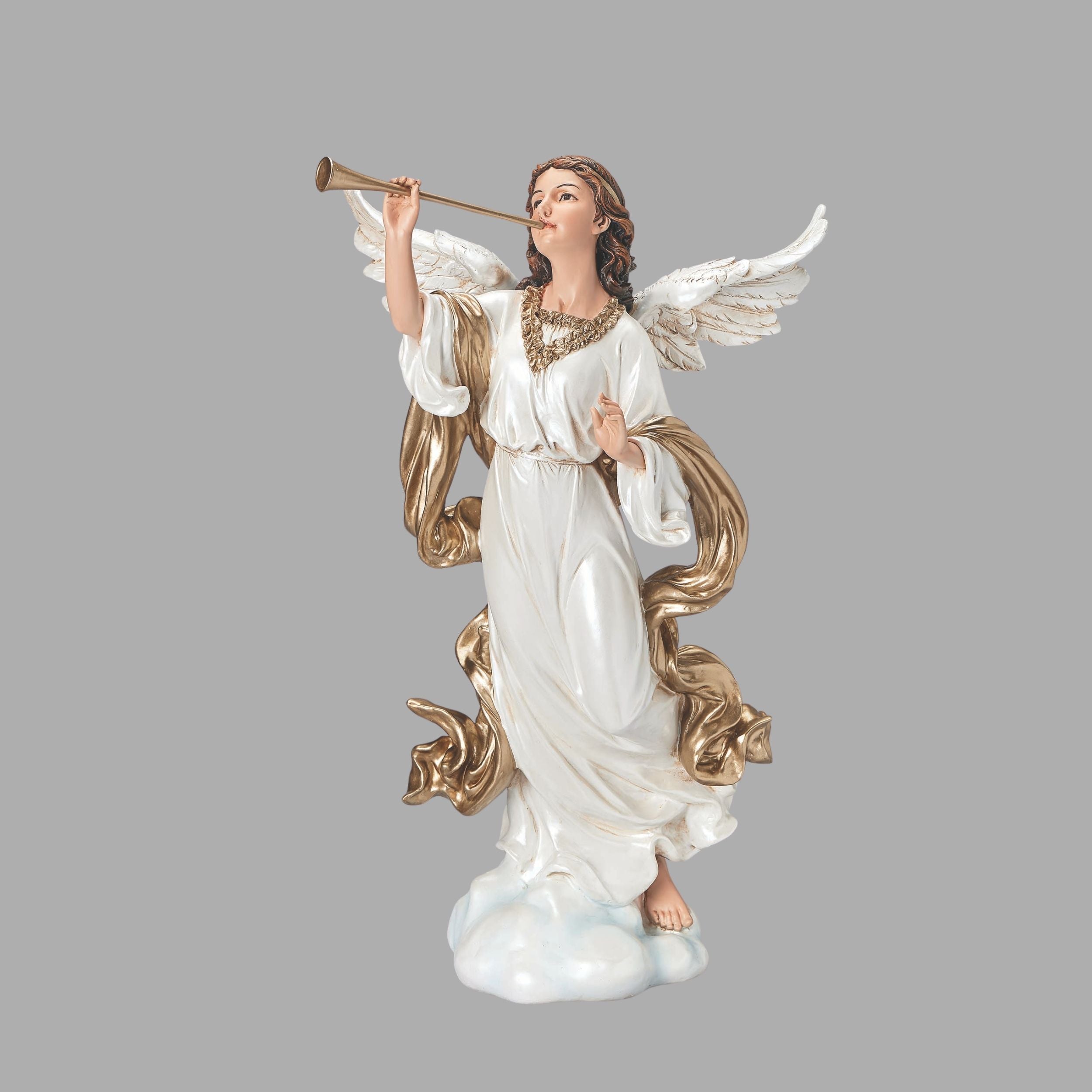 Joseph's Studio Angel with Raised Trumpet Figure