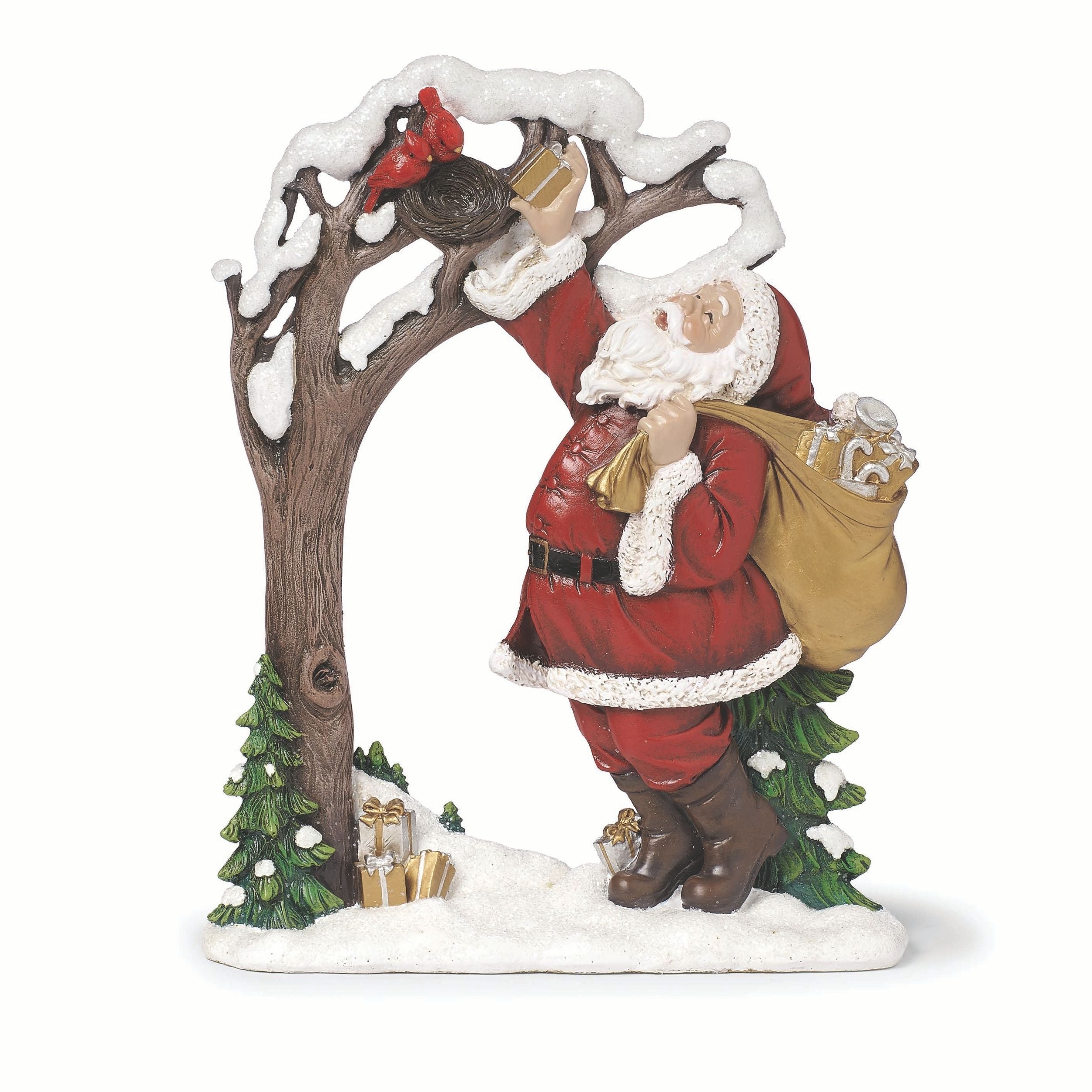 Joseph's Studio Santa with Bag at Tree Figure