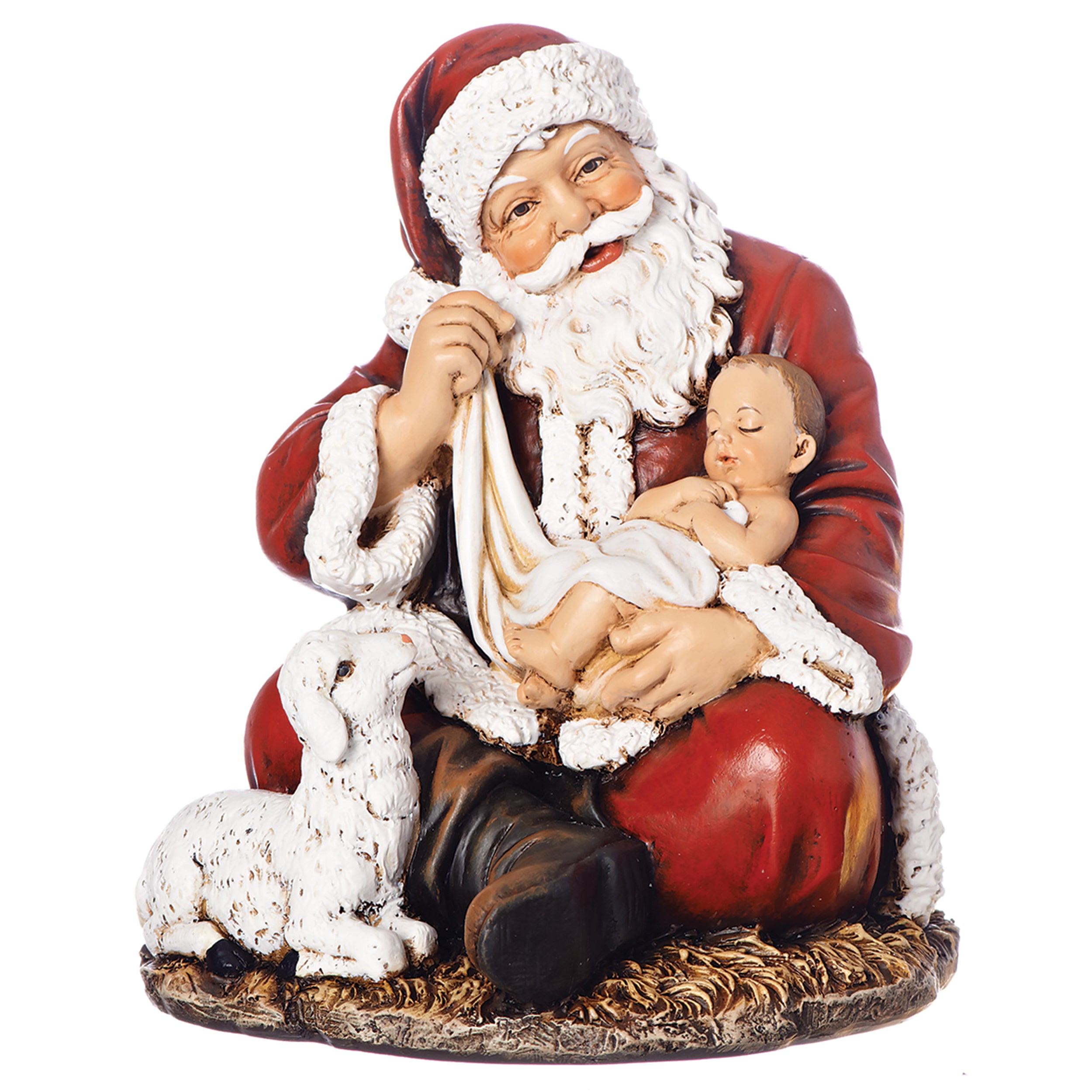 Joseph's Studio Santa Holding Baby Jesus Figure