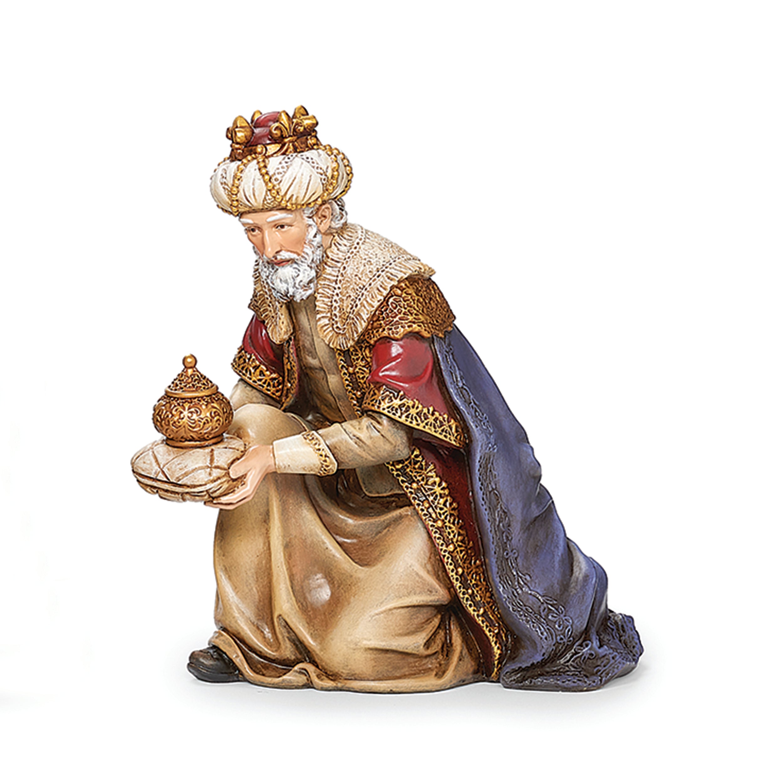 Joseph's Studio King Gaspar with Blue and Red Robe Nativity Figure