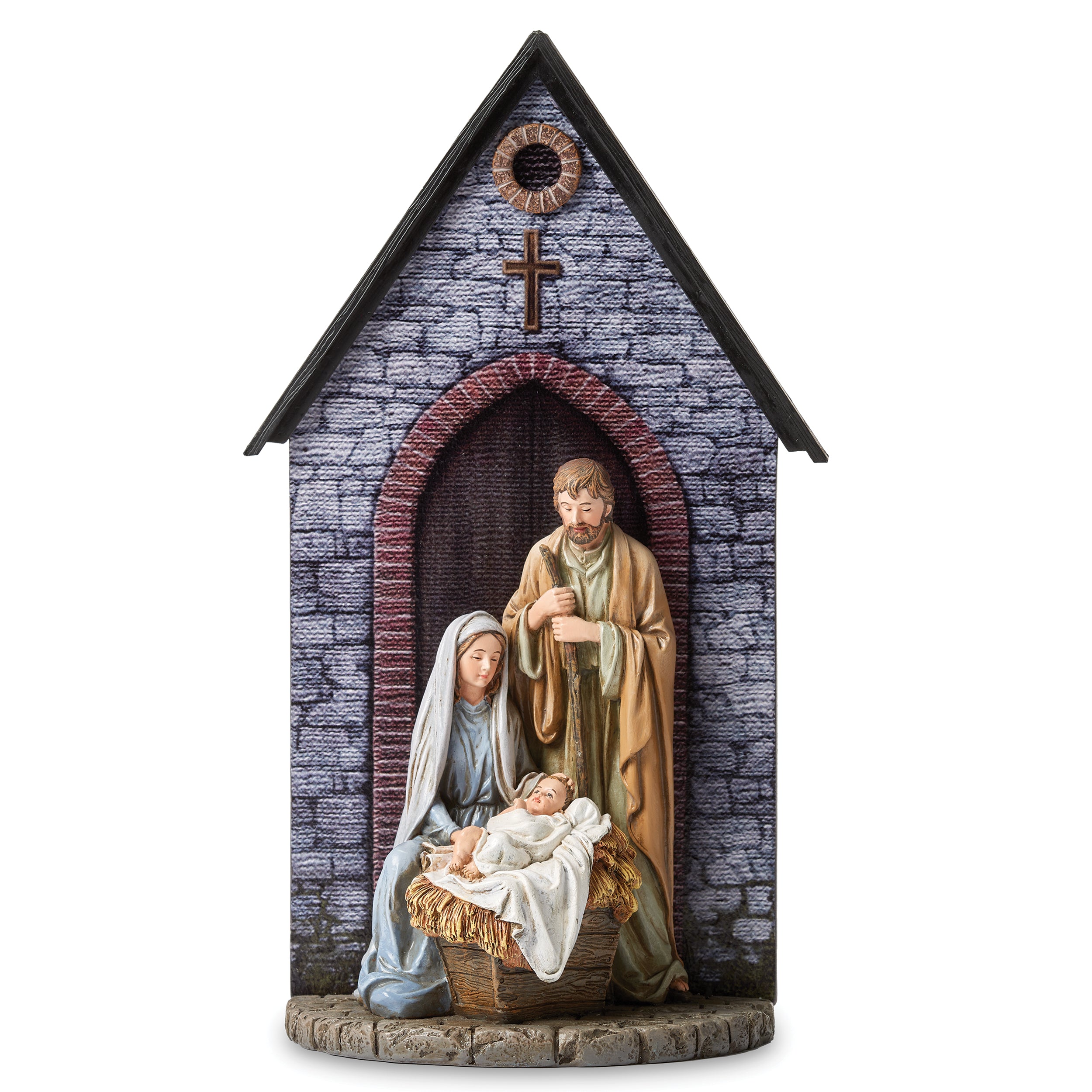 Joseph’s Studio Holy Family Stone Church Scene