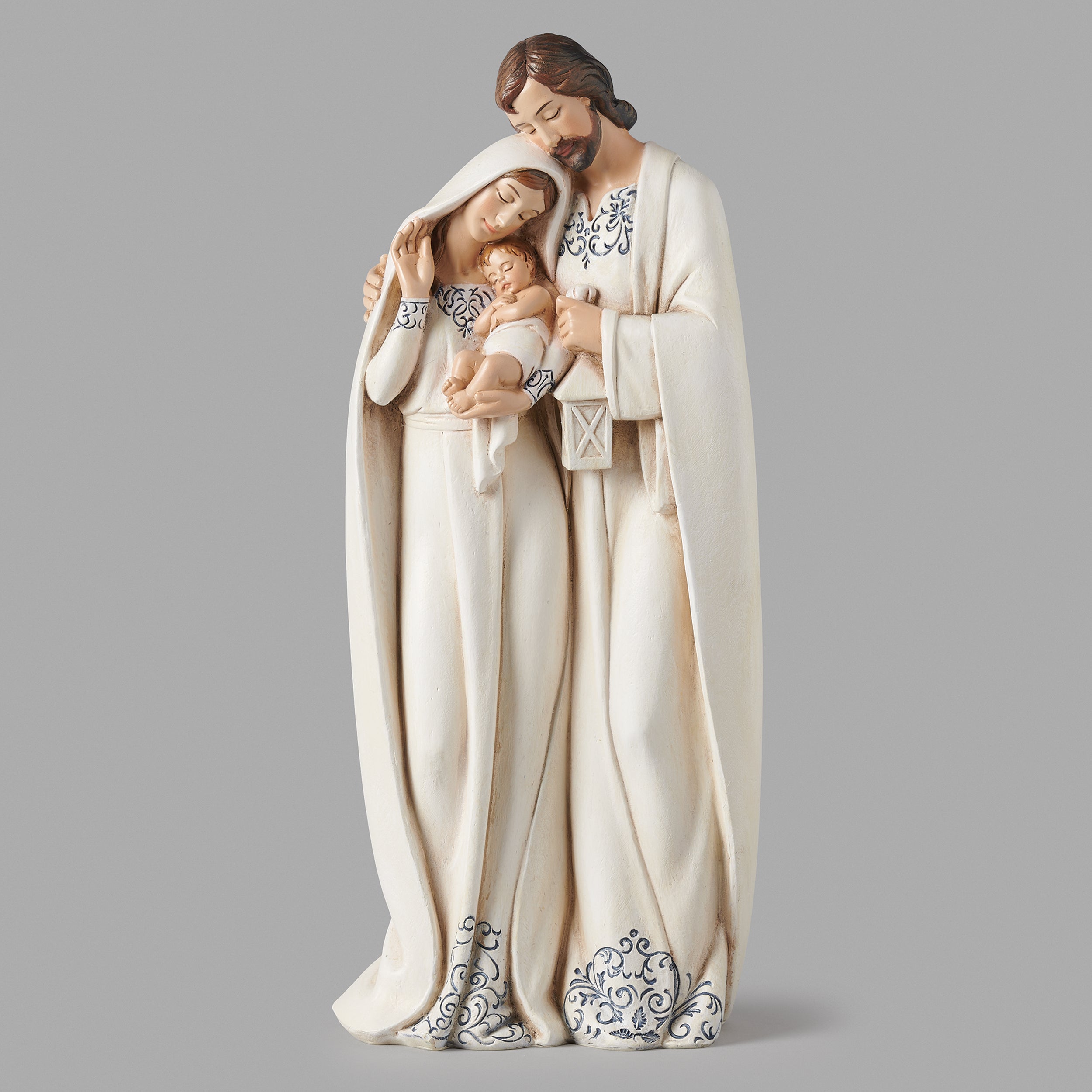 Joseph's Studio Holy Family Figure with Ivory and Blue Accents