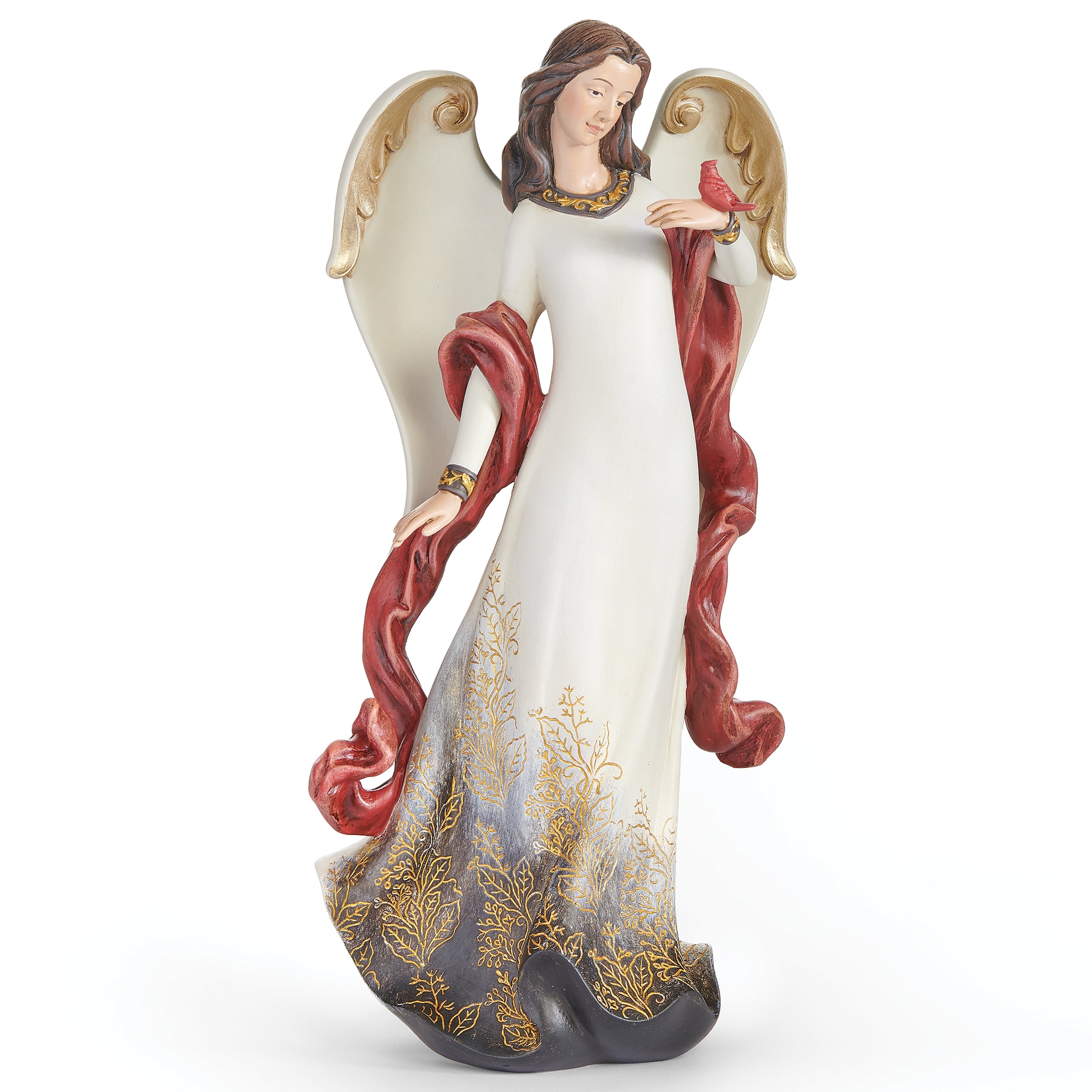 Joseph's Studio Angel with Cardinal and Gold Leaf Print Dress