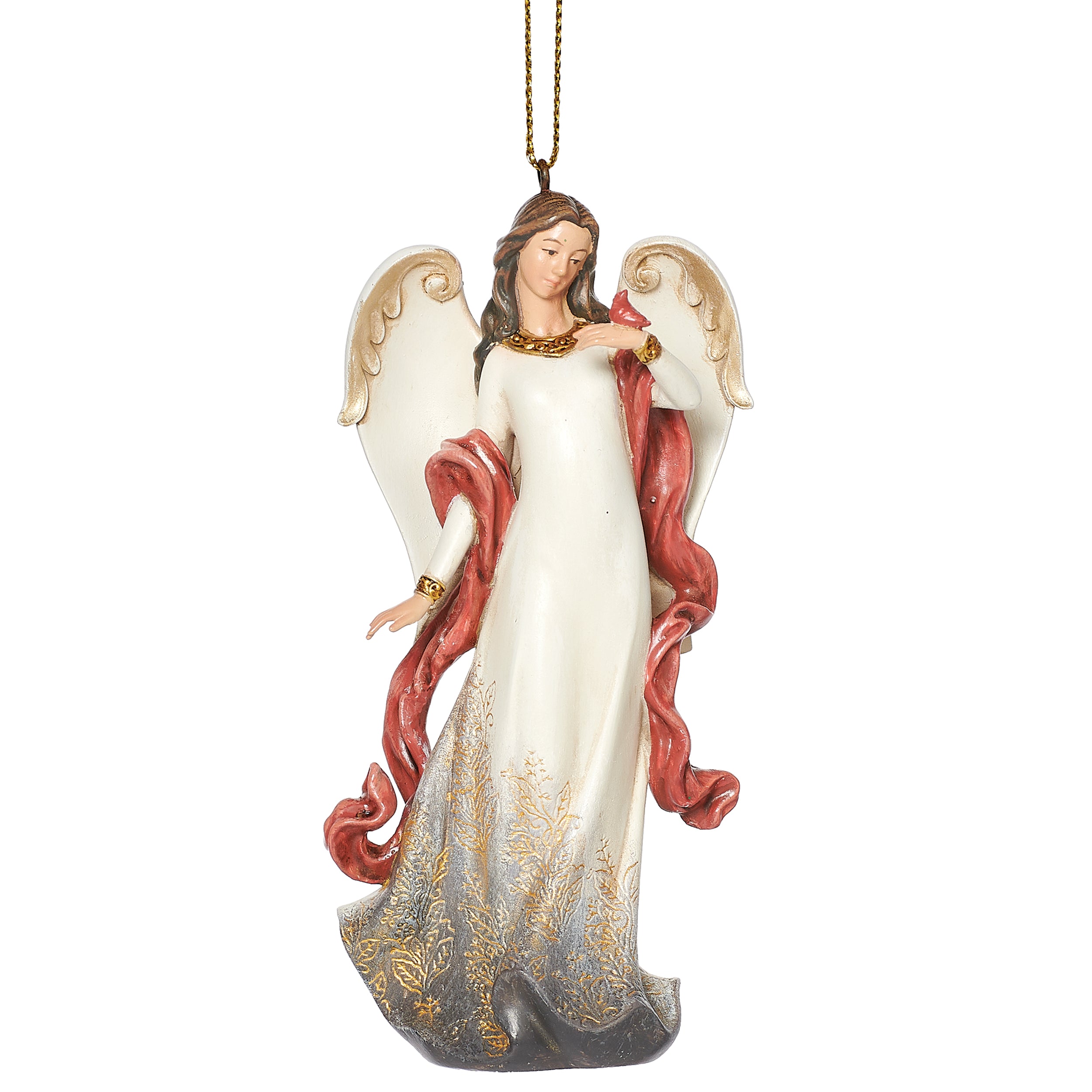 Joseph's Studio Angel with Cardinal Ornament