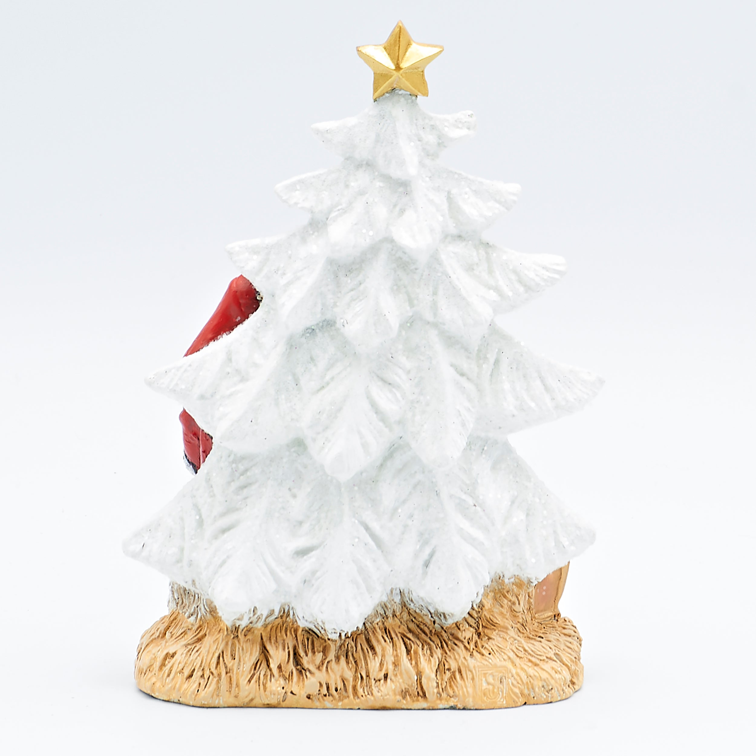 Joseph's Studio Santa Holding Baby Jesus Glitter Tree Figure