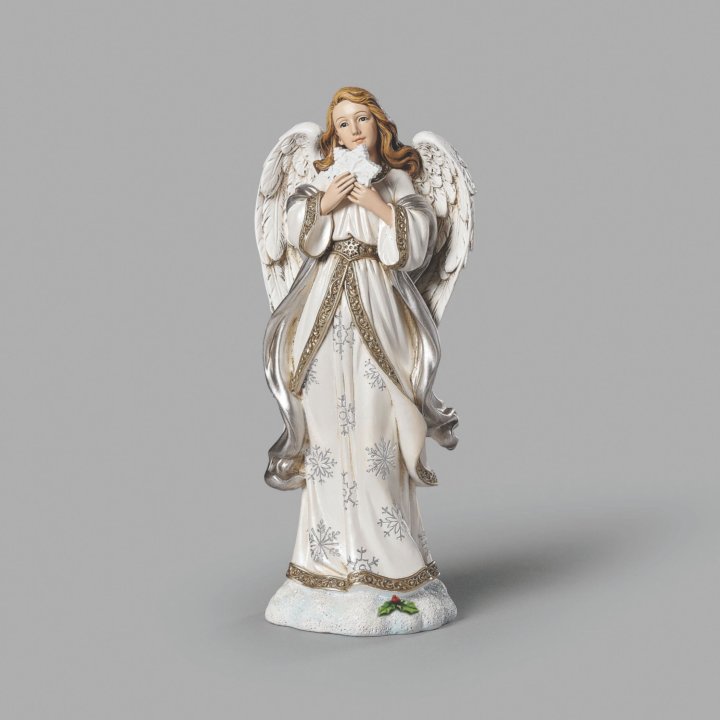 Joseph's Studio Angel Holding Snowflake Figure