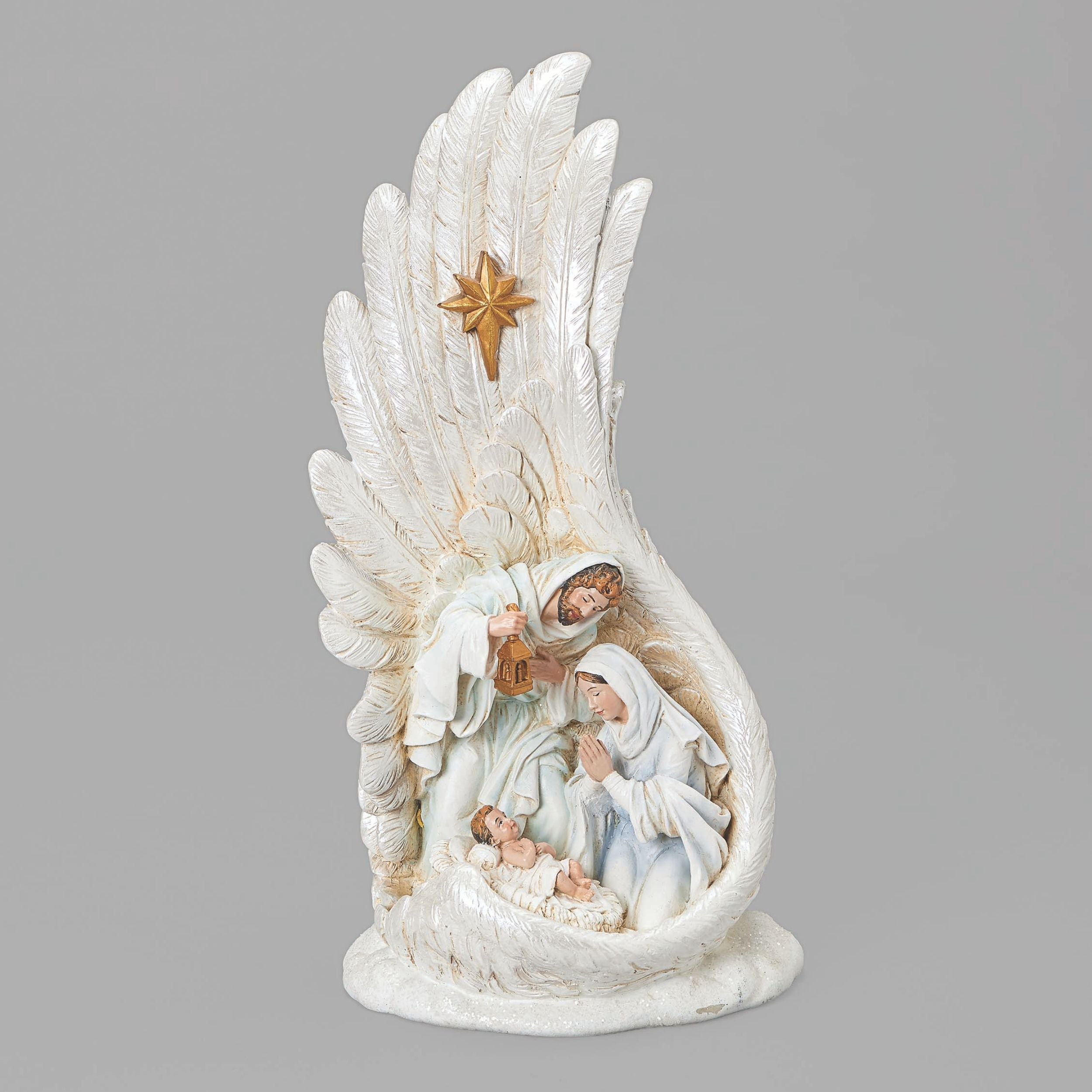 Joseph's Studio Holy Family in Feather Wing