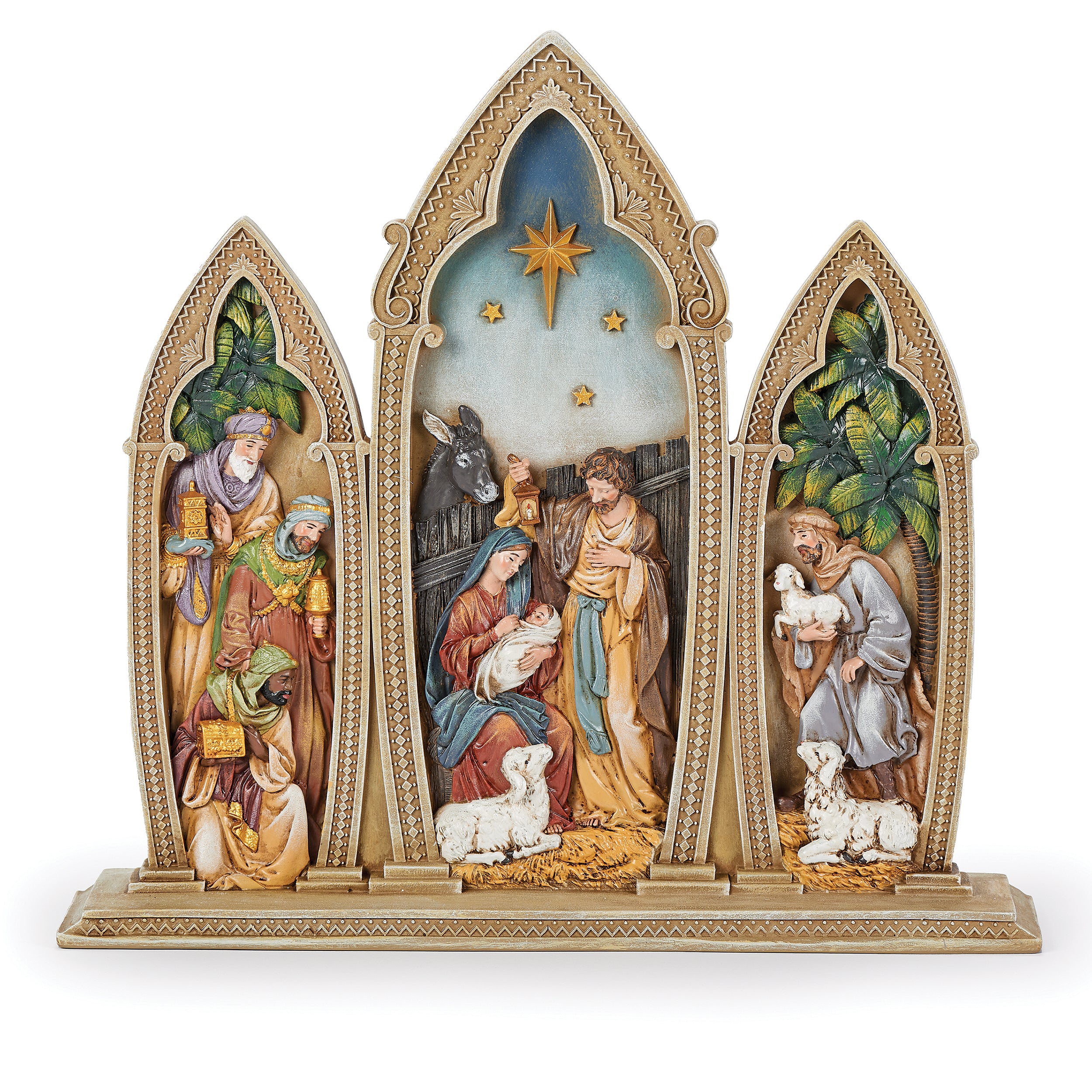 Joseph's Studio Gothic Arch Nativity Figure