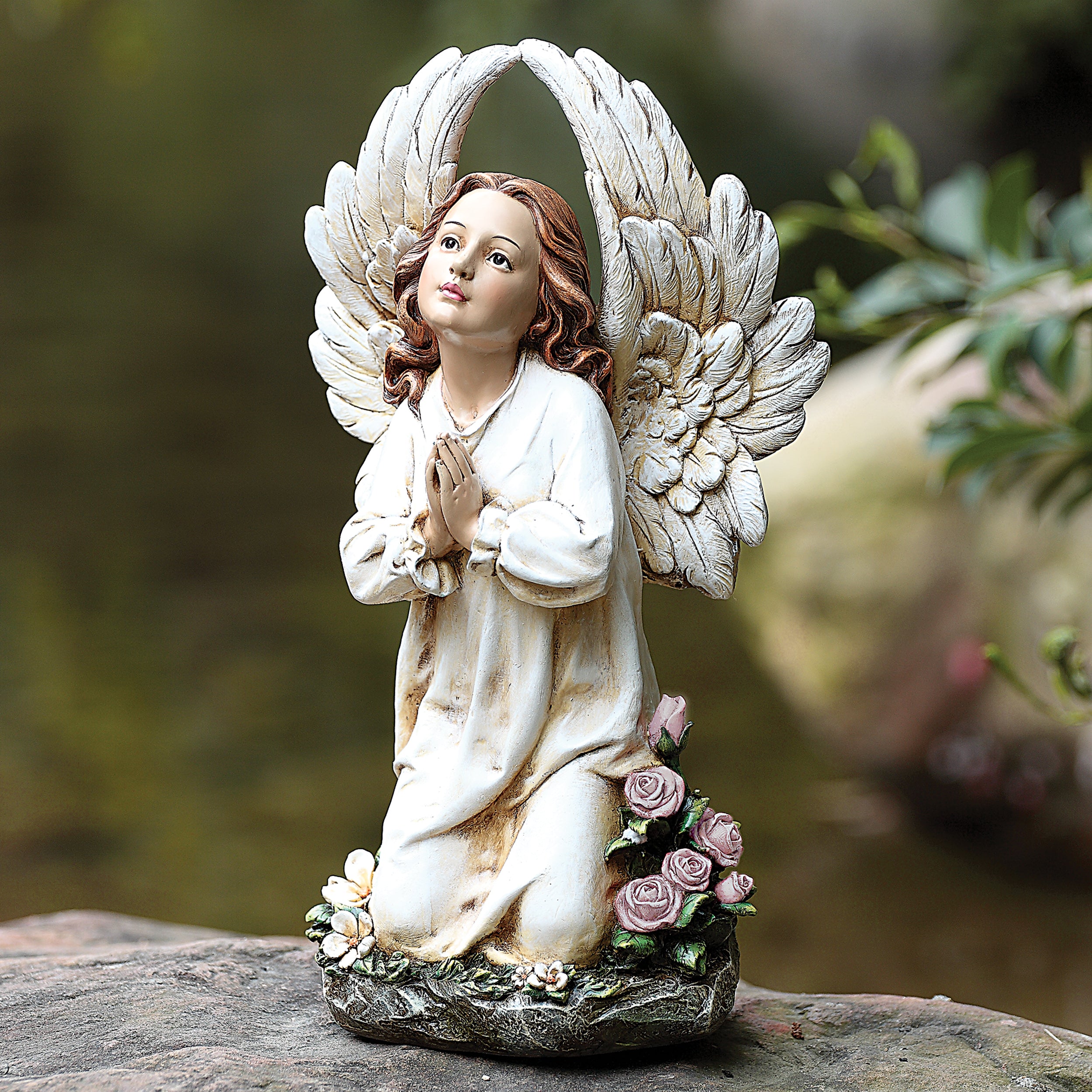 Joseph's Studio Kneeling Angel Garden Statue
