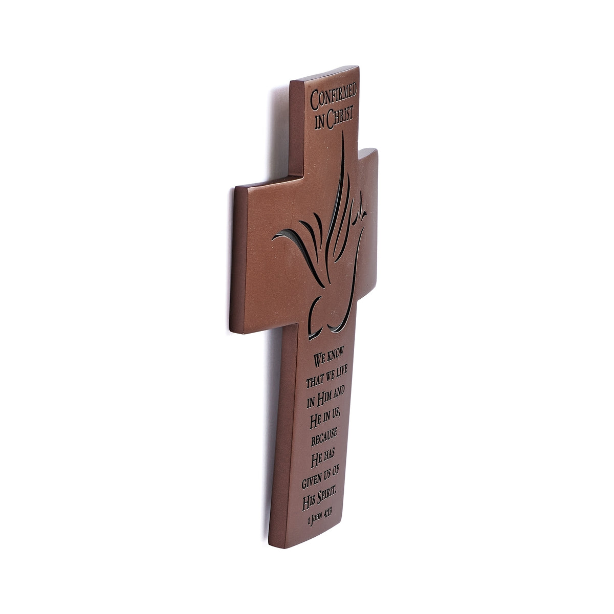 Confirmed in Christ Confirmation wall cross side view