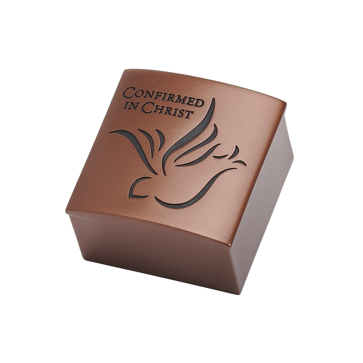 Confirmed in Christ keepsake box with engraved dove design