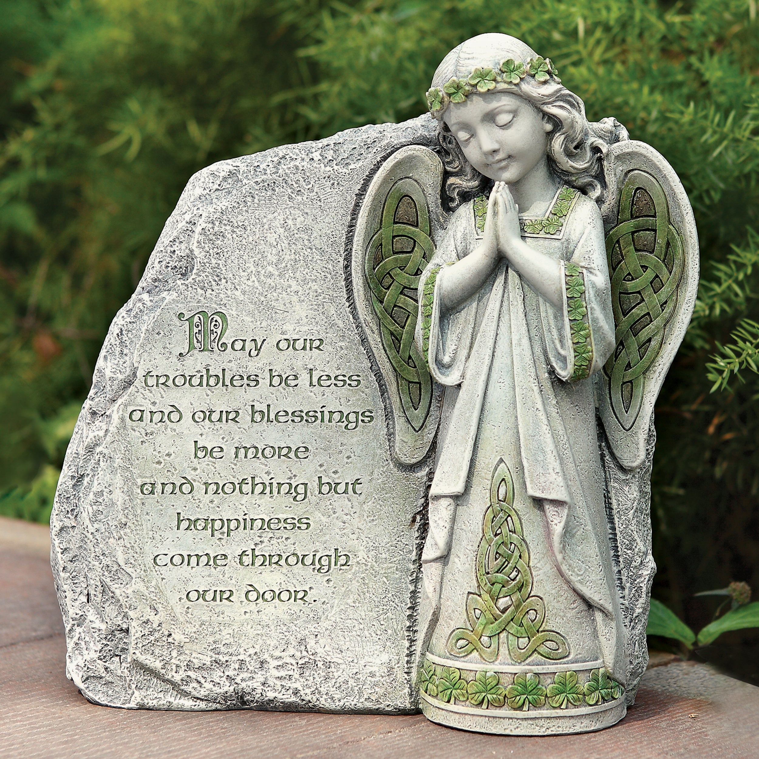 Joseph's Studio Irish Blessing Angel Garden Stone