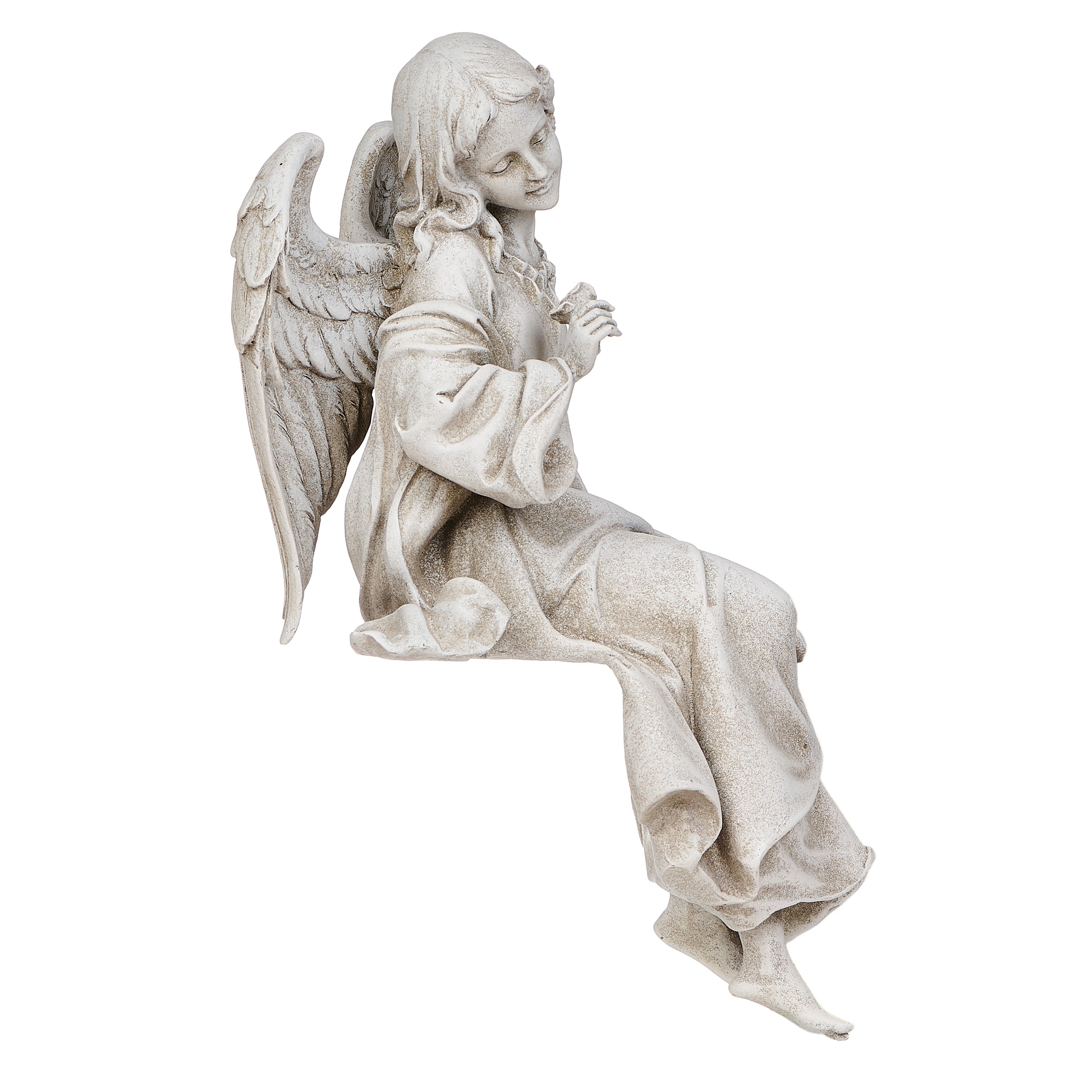 Joseph's Studio Sitting Angel Garden Statue